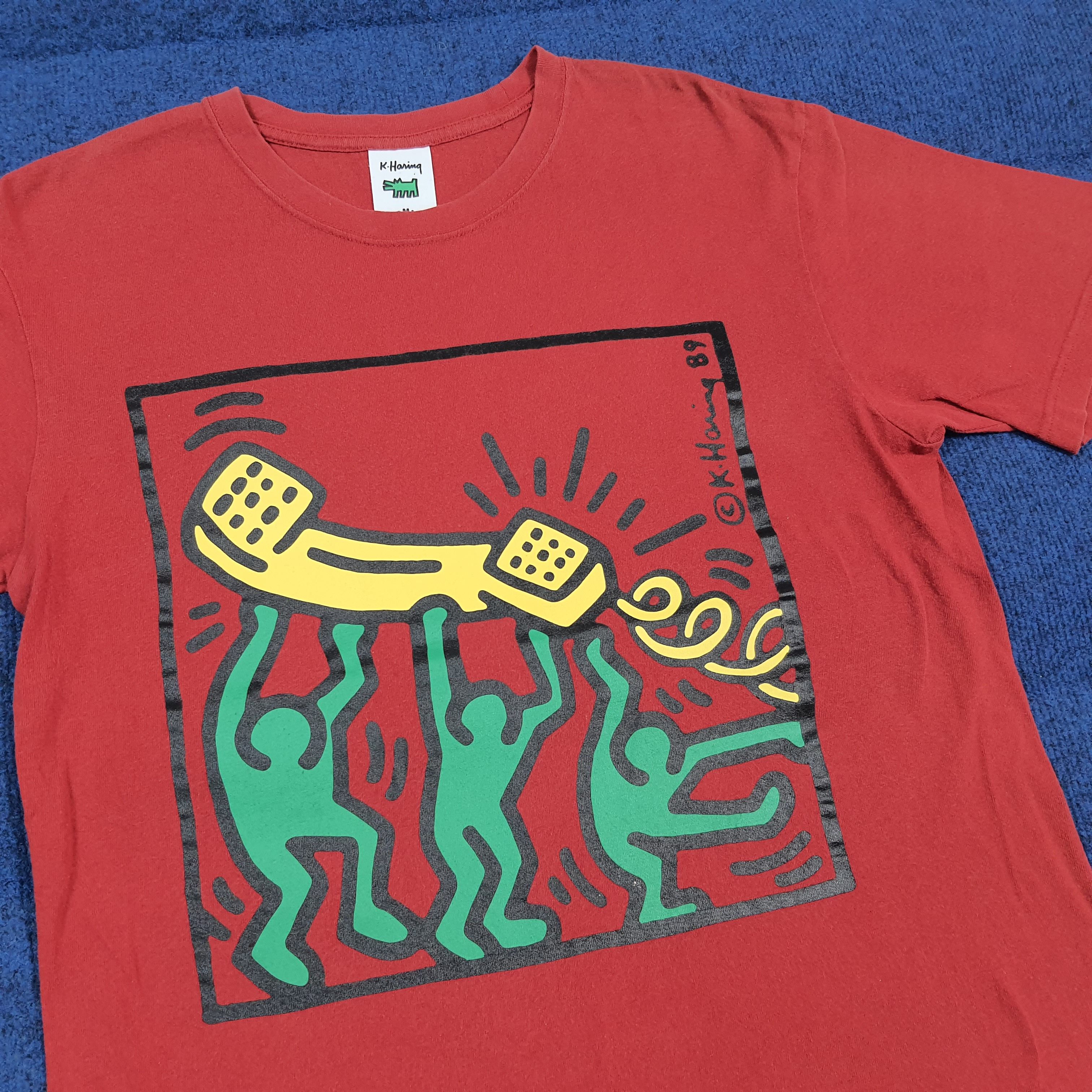 Keith Haring Vintage Keith Haring Doodles Graphic Art Tshirt C301N59 Size US M / EU 48-50 / 2 - 2 Thumbnail