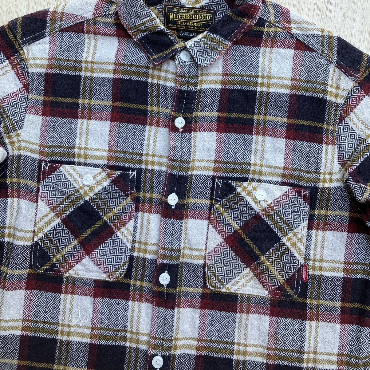 Neighborhood NEIGHBORHOOD FLANNEL PLAID LONG SLEEVE SHIRT Size US L / EU 52-54 / 3 - 2 Thumbnail