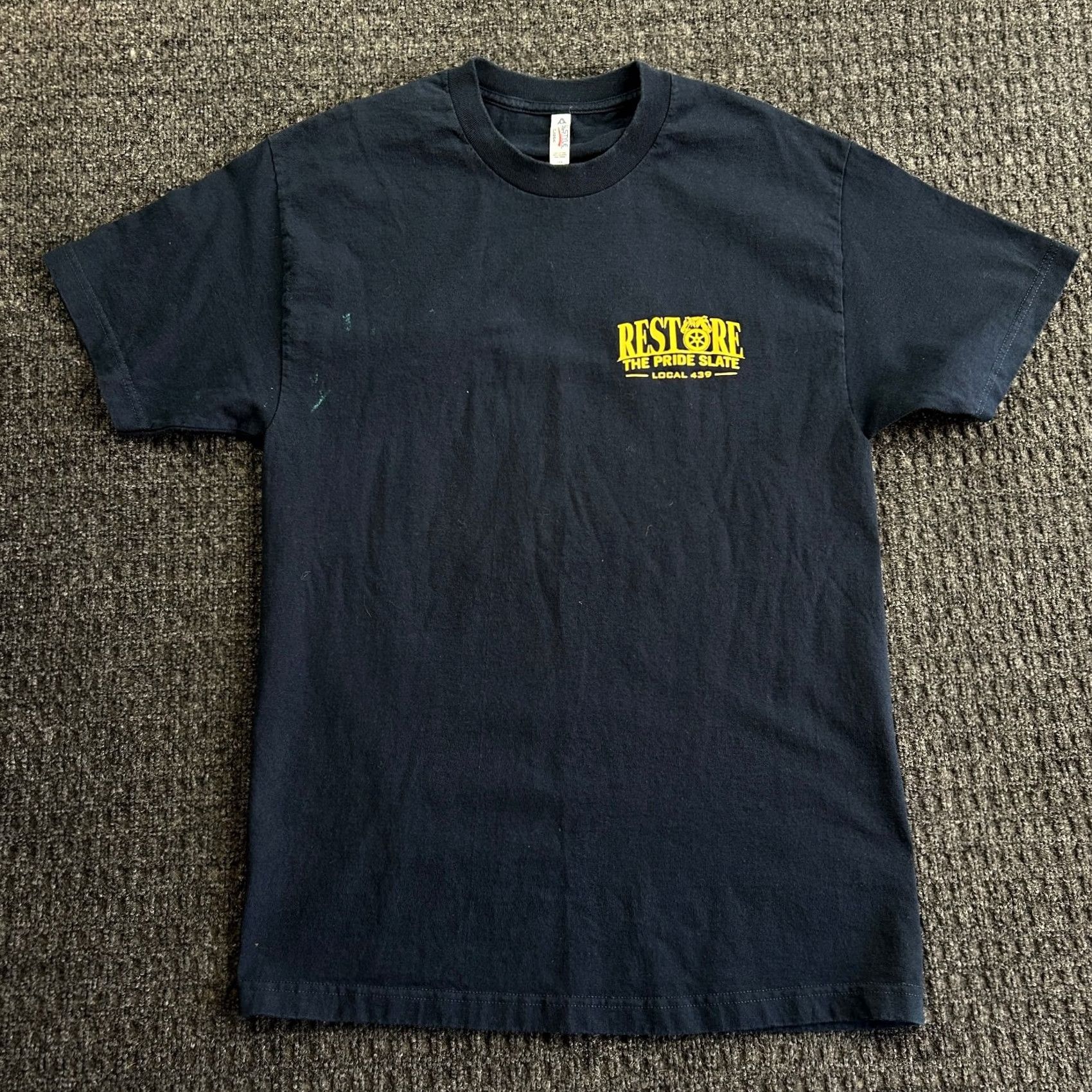 Vintage VINTAGE Teamsters Local 439 Restore The Pride T Shirt Blue L Men 439 USA Union Workwear Labor Size US L / EU 52-54 / 3 - 2 Thumbnail
