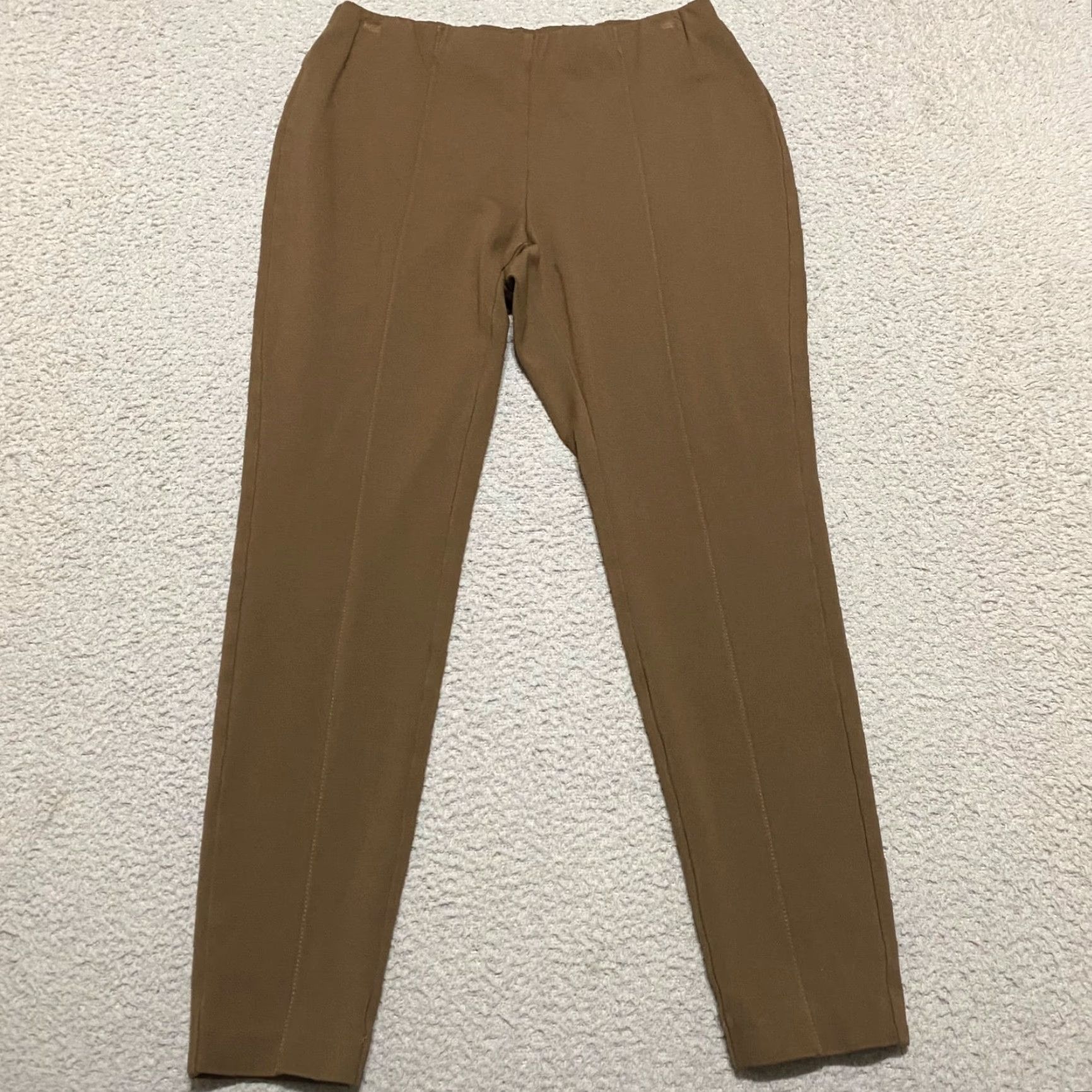 J. Jill J. Jill Womens Pants Leggings PS Brown Skinny Ponte Ankle Pull On Mid Rise Size 28" / US 6 / IT 42 - 2 Thumbnail