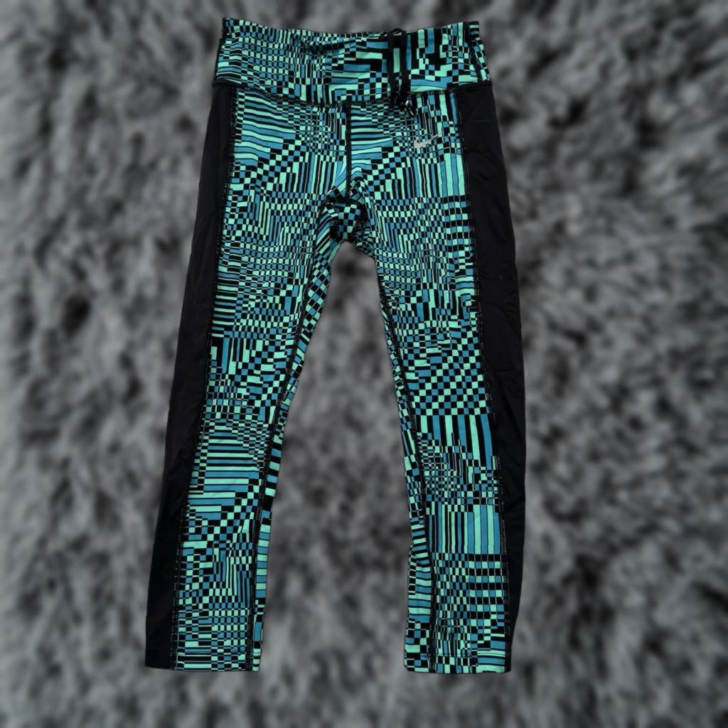 Nike VINTAGE Nike Epic Lux Leggings Womens Small Dri Fit Abstract Compression Athletic Sporty Size 28" / US 6 / IT 42 - 1 Thumbnail