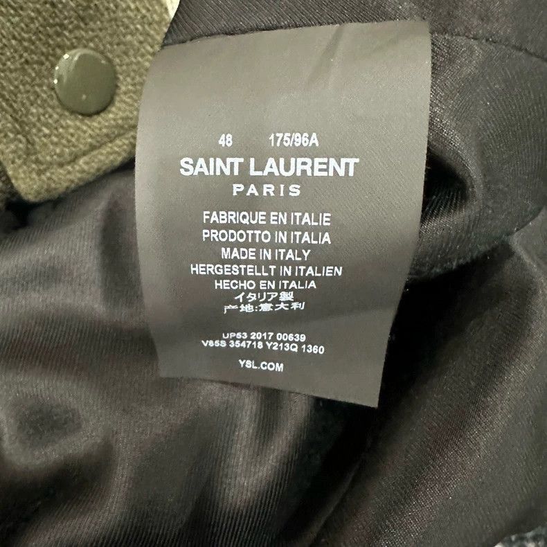 Saint Laurent Paris Saint Laurent Striped Baseball Jacket-2506 Size US M / EU 48-50 / 2 - 6 Thumbnail