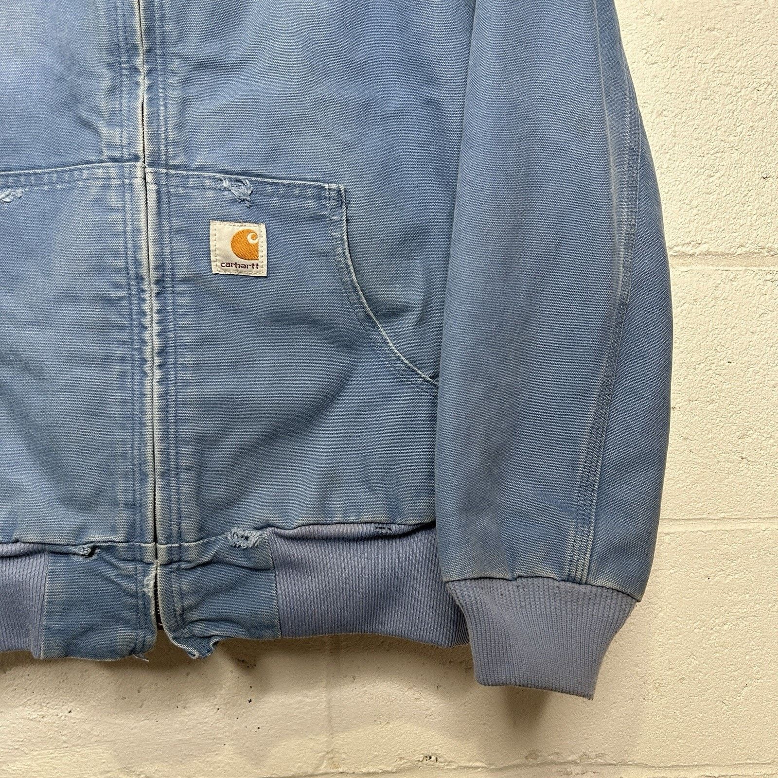 Carhartt Vintage Carhartt Hooded Active Jacket “French Blue” WJ130 Size M / US 6-8 / IT 42-44 - 3 Thumbnail