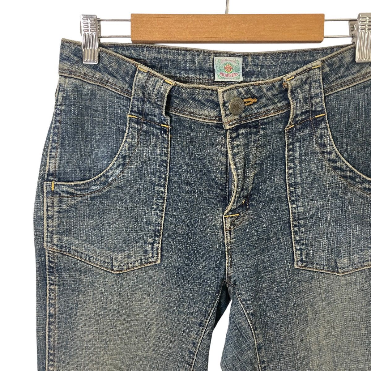 Japanese Brand Vintage Brappers Distressed Flare Denim Size US 28 / EU 44 - 3 Thumbnail