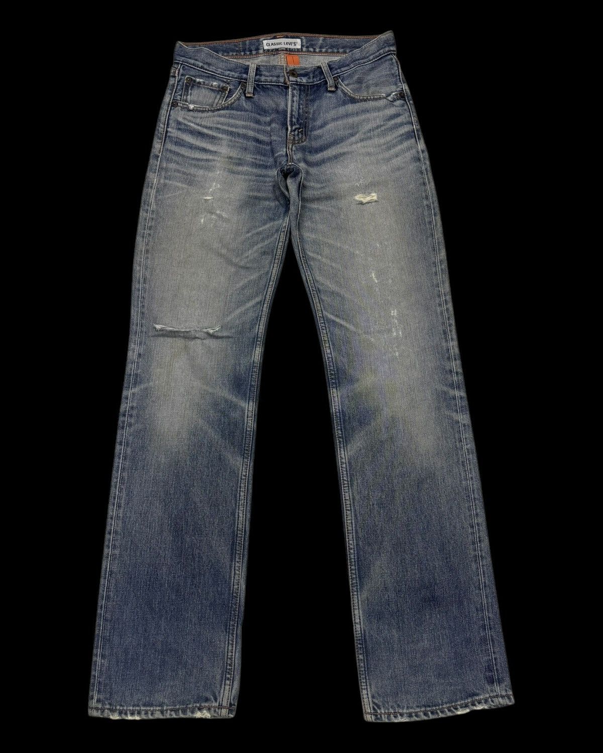 If Six Was Nine 💥RARE💥LEVIS 502 CLASSIC DISTRESSED DENIM JEANS Size US 31 - 8 Thumbnail