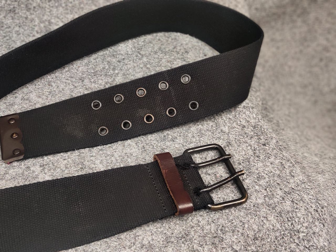 Diesel Vintage Diesel Chunky Canvas black belt with logo Y2k Style Size ONE SIZE - 7 Thumbnail