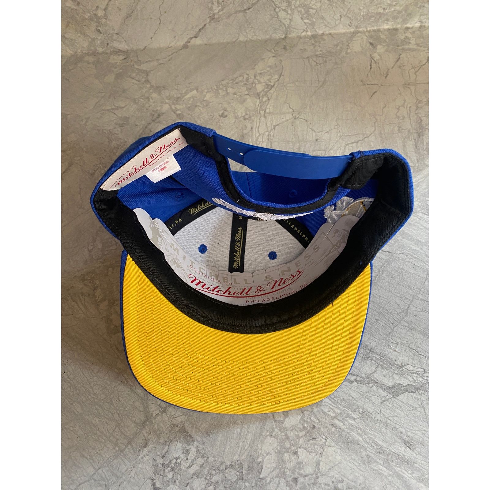 Mitchell & Ness New Golden State Warriors NBA Basketball Snapback Hat Size ONE SIZE - 7 Thumbnail
