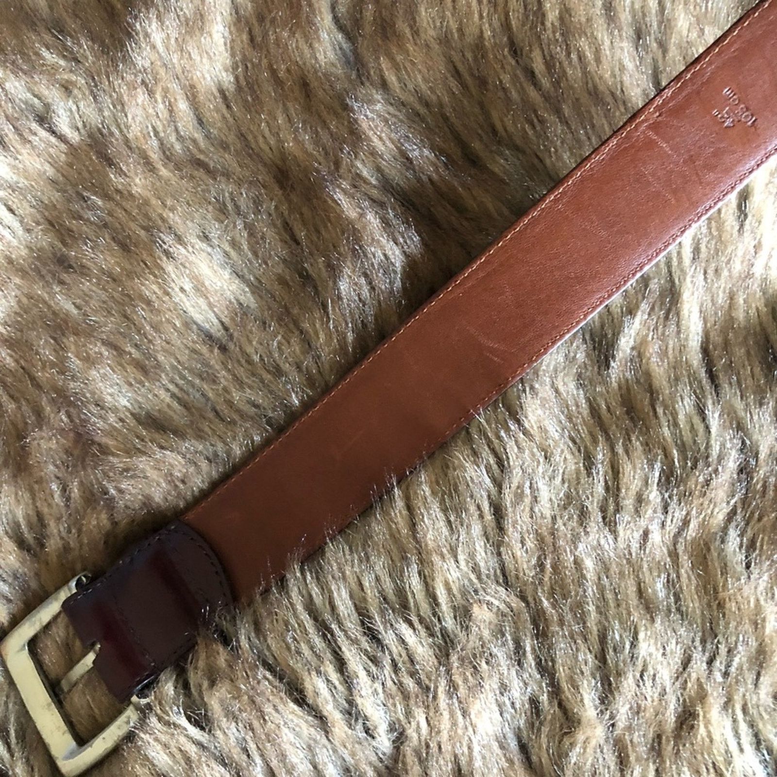Coach Coach reddish brown polished cowhide leather belt 42x105 cm Size 42 - 8 Thumbnail