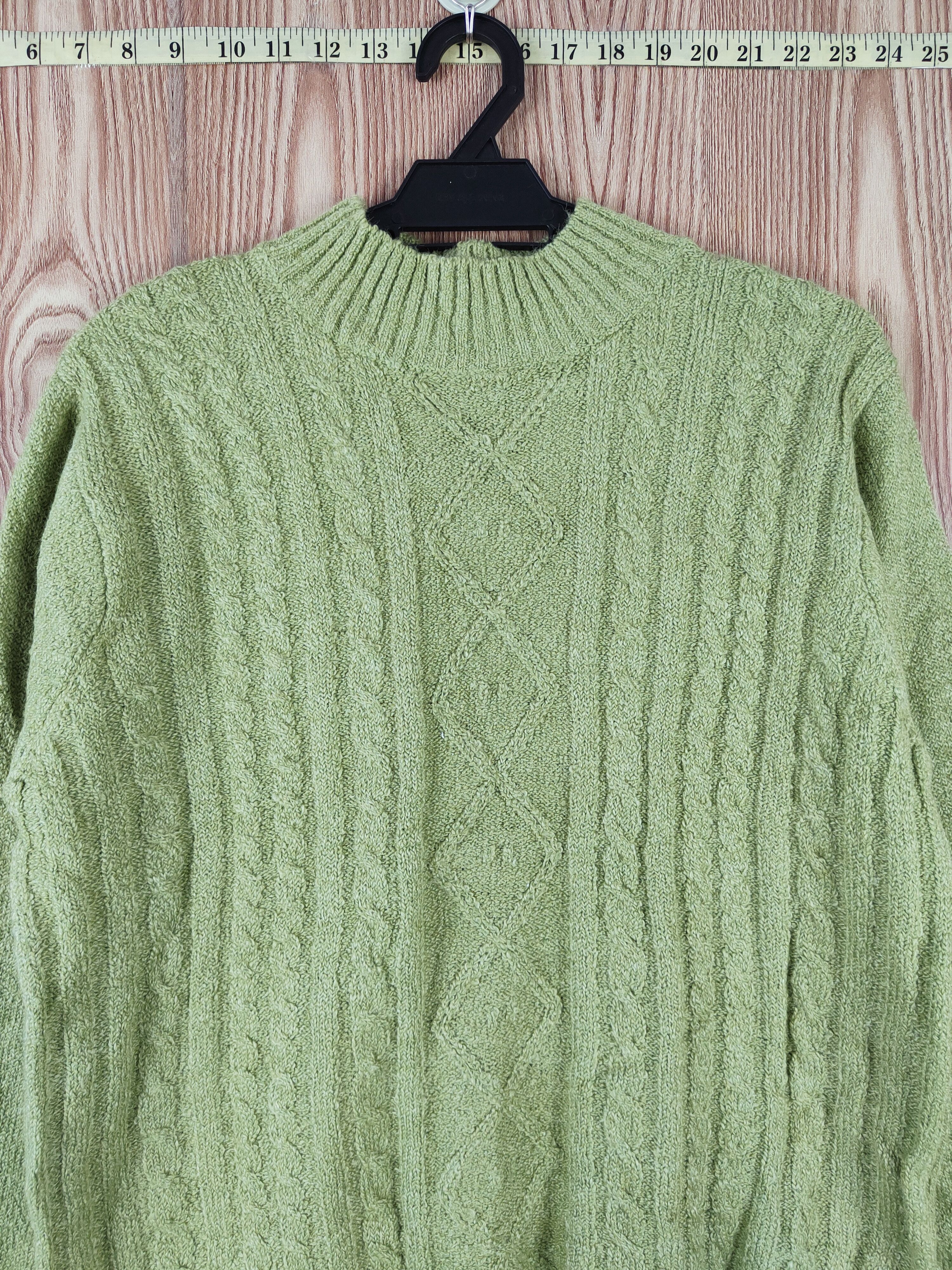 Japanese Brand × Vintage CP Green Knitwear Sweatshirts #W470 Size L / US 10 / IT 46 - 2 Thumbnail