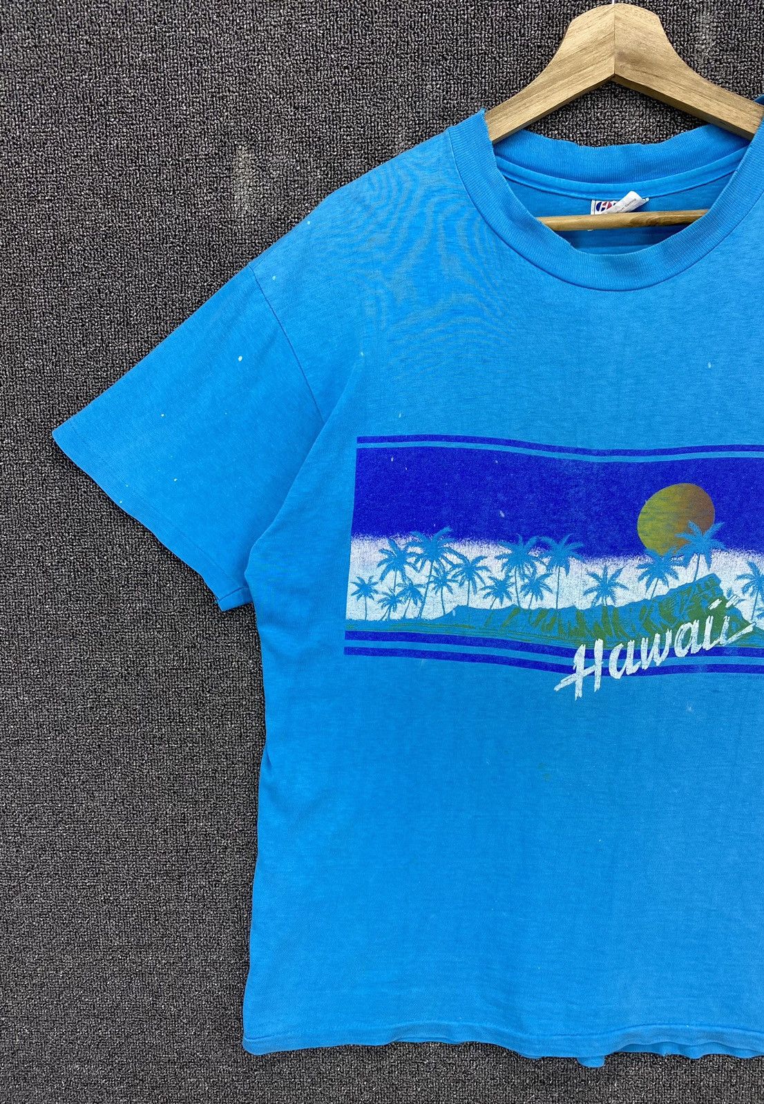 Vintage Vintage 80s Hawaii Sunset Tee T Shirts Size US L / EU 52-54 / 3 - 3 Thumbnail