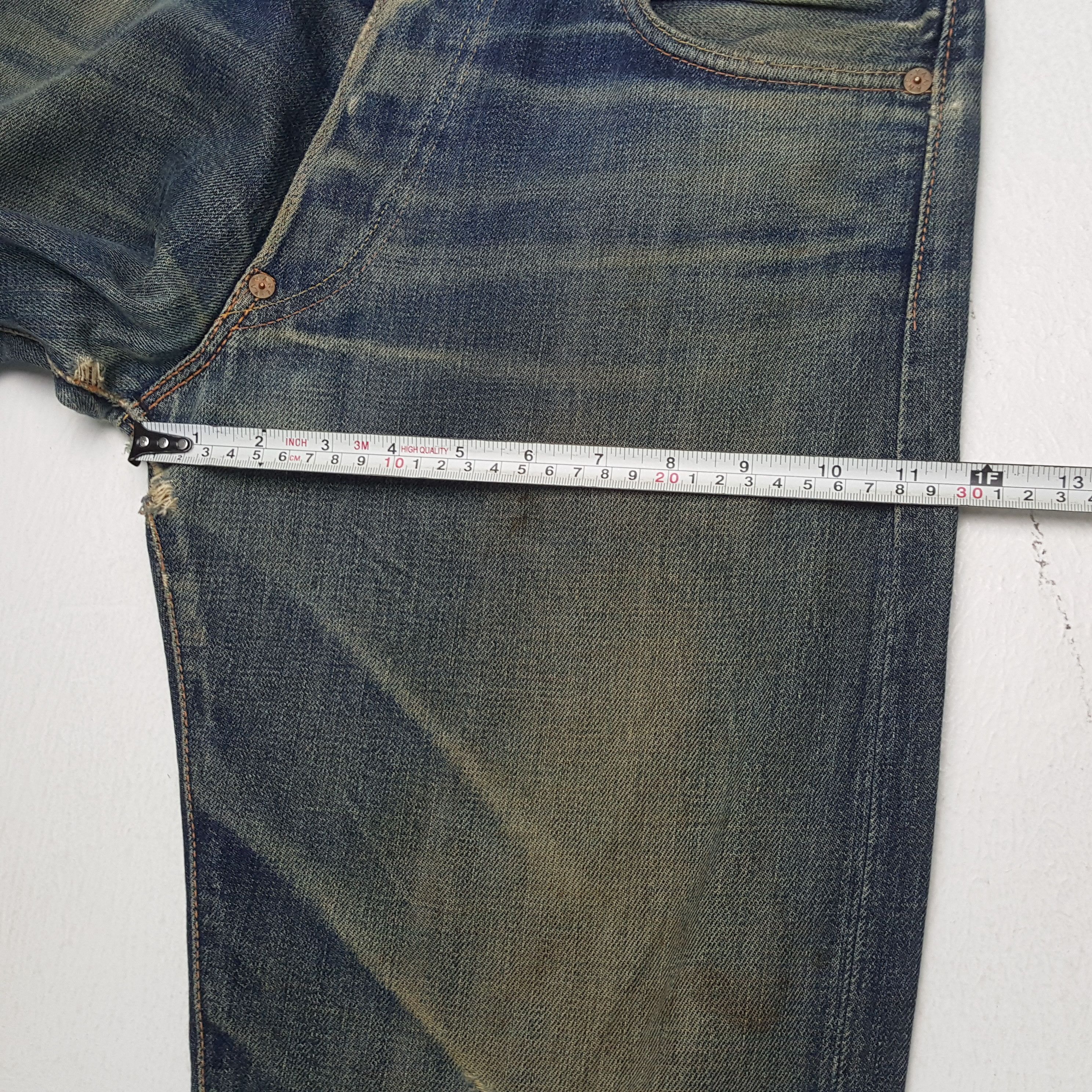 Evisu × Japanese Brand × Vintage Vintage EVISU Japanese Brand Daicock Custom Distressed Jeans Size US 30 / EU 46 - 9 Thumbnail