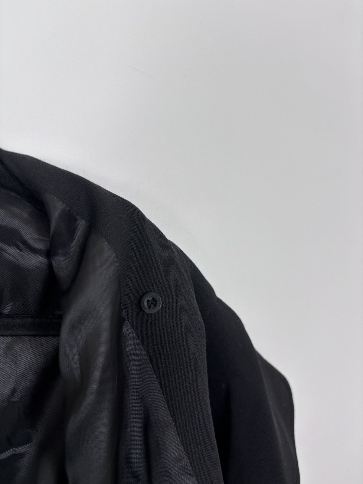 Arket Arket Women’s Black Wool Twill Double Breasted Peacoat Coat Size M / US 6-8 / IT 42-44 - 14 Thumbnail