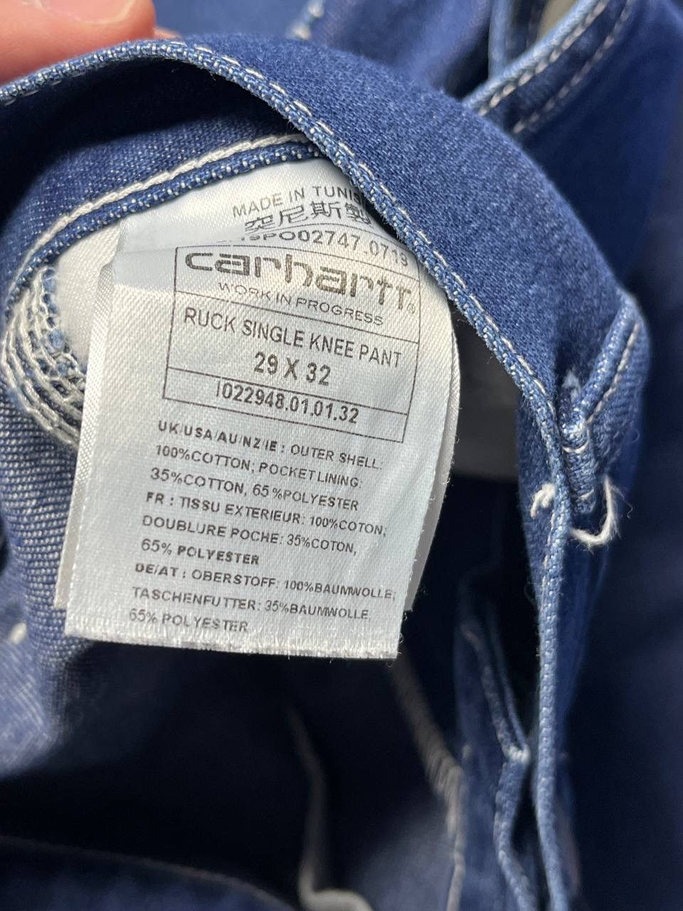 Carhartt Carhartt WIP Single Knee Pant Blue Denim Carpenter Size S Size US 30 / EU 46 - 12 Thumbnail