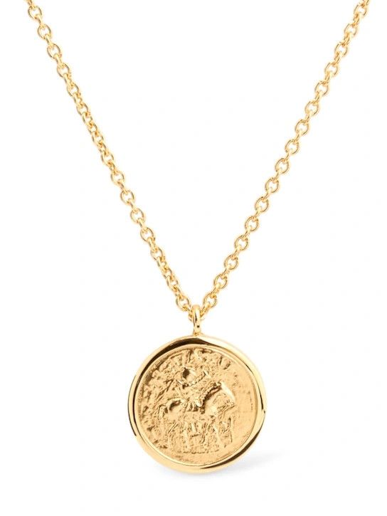 Tom Wood o1lsvrm0525 Size: S/Coin Pendant Necklace in Gold Size ONE SIZE - 1 Thumbnail