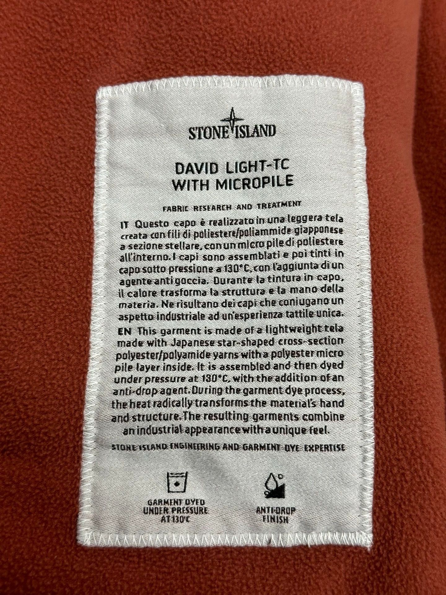 Stone Island Stone Island David TC 2Pkt Brick Red Oversized XL Jacket Size US XL / EU 56 / 4 - 5 Thumbnail