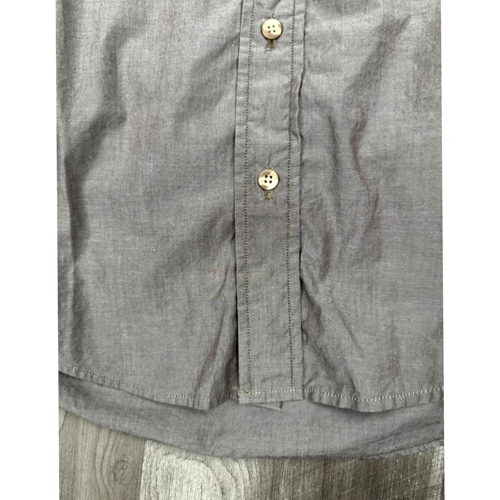 CHOCOOLATE Schaefer Sharper Shooter Chocolate Made USA Western Long Sleeve Button Small Mens Shirt Brown 100% Cotton Regular Size S Size US S / EU 44-46 / 1 - 7 Thumbnail