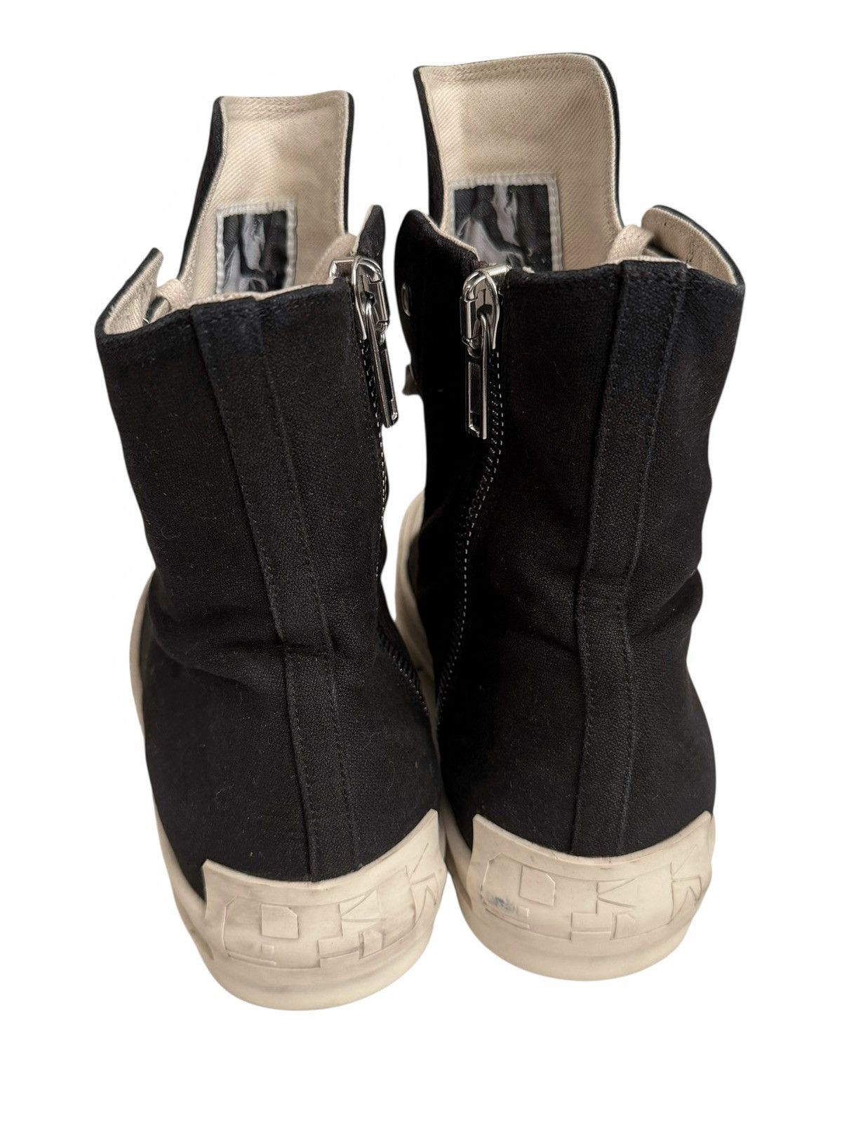 Rick Owens Black High Canvas Ramones Size US 11 / EU 44 - 4 Thumbnail