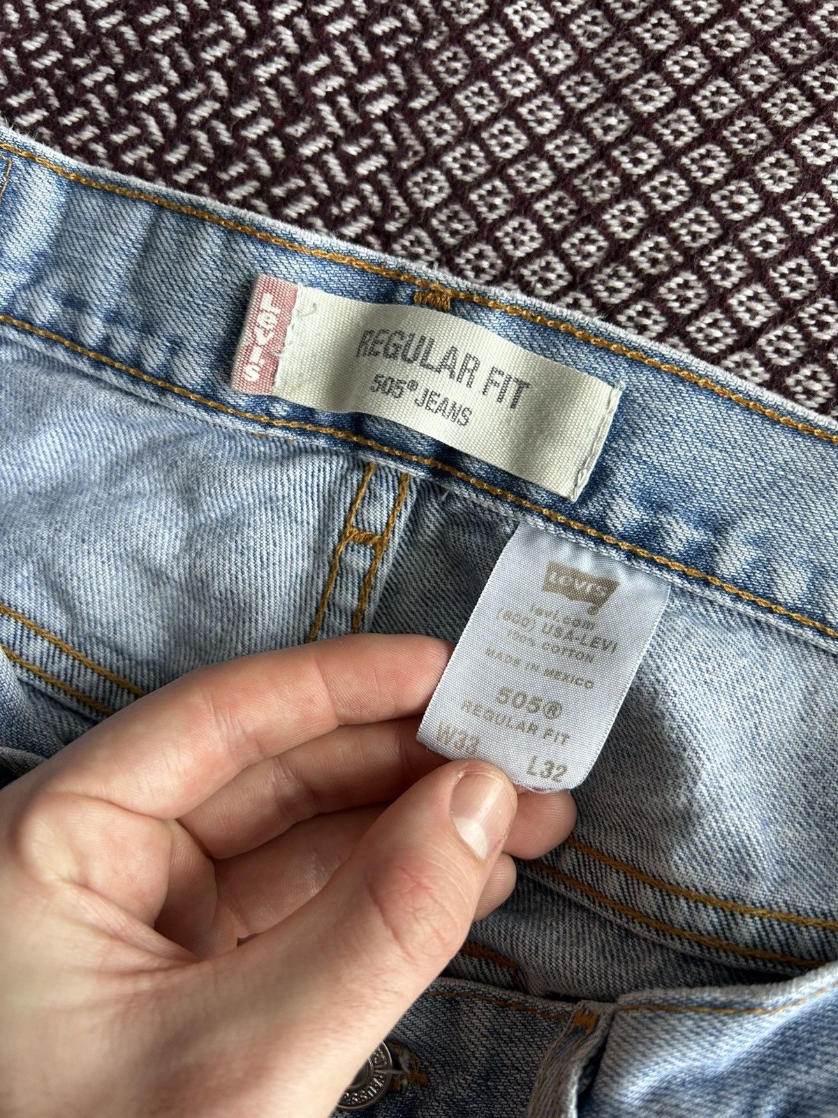Levi's Vintage Levis 505 Jeans 90s Regular Fit Wash Denim Size W33 Size US 33 - 11 Thumbnail