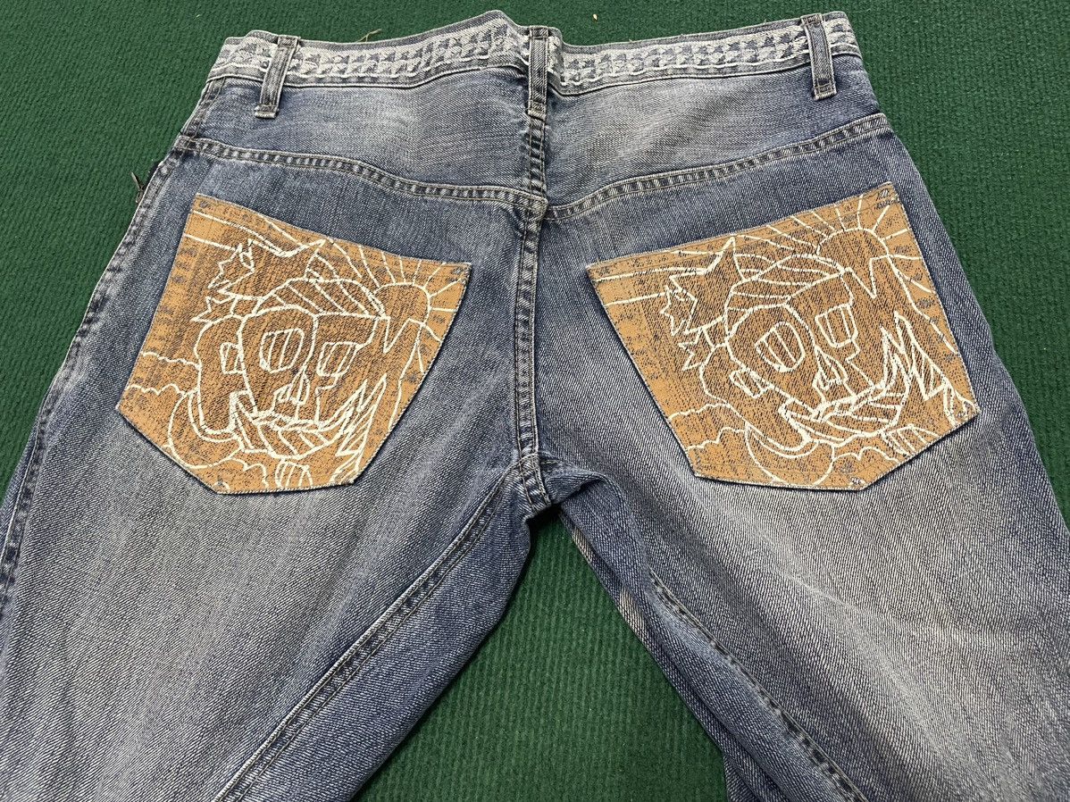 PPFM Rare PPFM Distressed Big Painted Twisted Leg Jeans Size US 32 / EU 48 - 1 Thumbnail