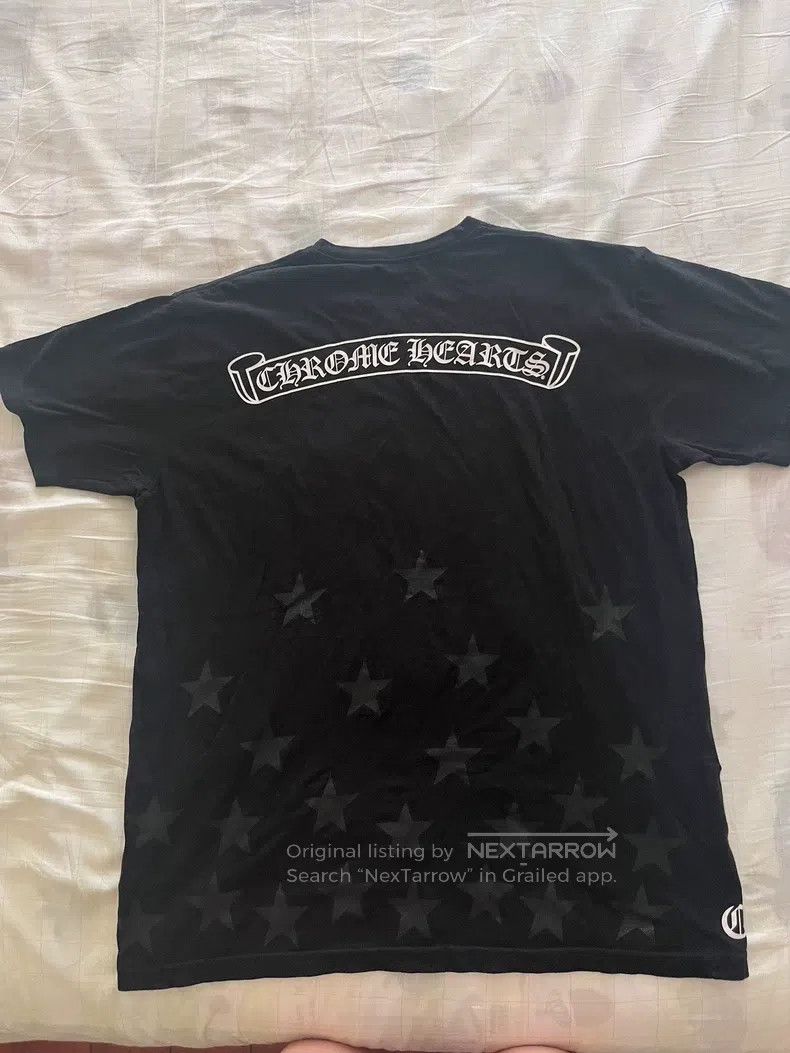 Chrome Hearts CHROME HEARTS Size XL Star dark scroll short sleeve T-shirt Size US XL / EU 56 / 4 - 2 Thumbnail