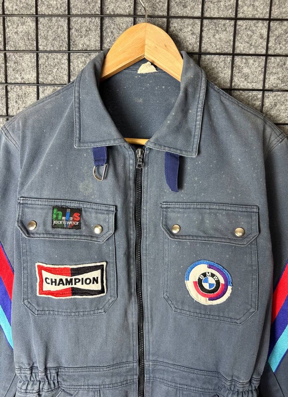 BMW VTG 1970s Or 1980s BMW Denim Racing Suit 1970-1989 Size US 32 / EU 48 - 12 Thumbnail