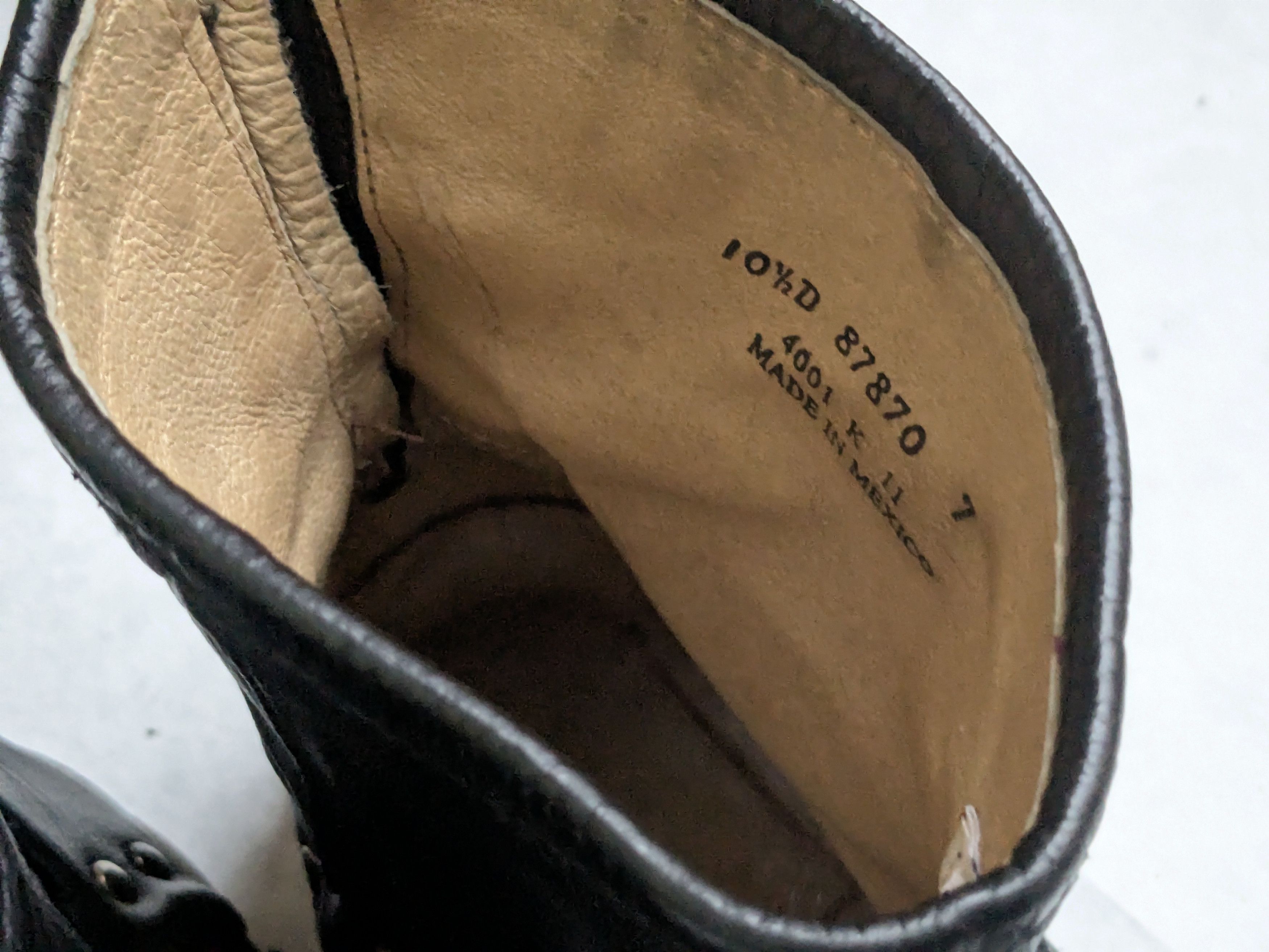 Frye Frye Harness Boots Black 10.5 D Back Zip Straps Size US 10.5 / EU 43-44 - 8 Thumbnail