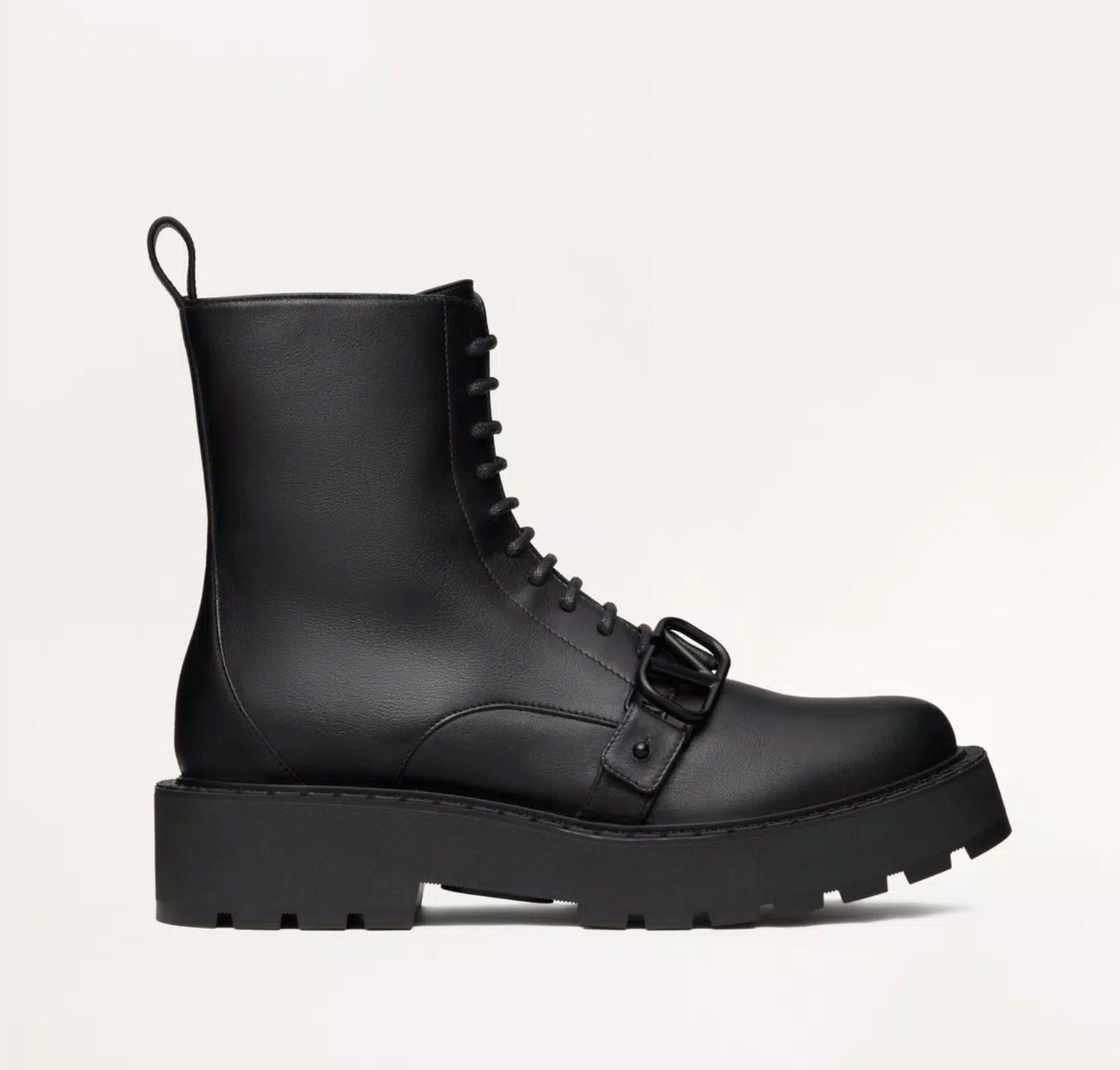 Valentino Vlogo Combat Boots SIZE 37.5