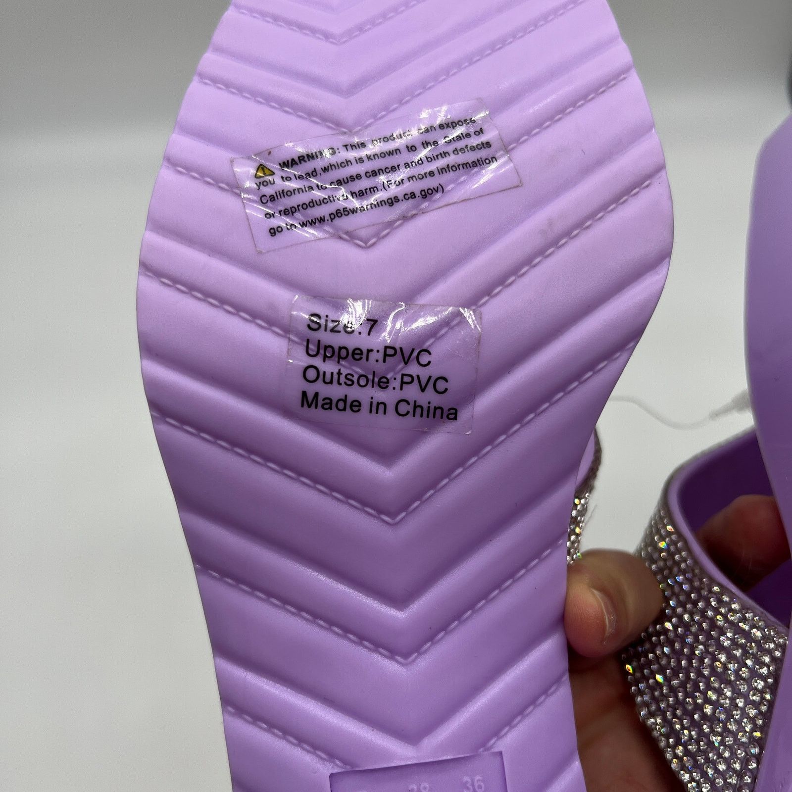Other Olivia Miller Women's Lilac Heel Slip-On Sandals Size 7 Size US 7 / IT 37 - 6 Thumbnail