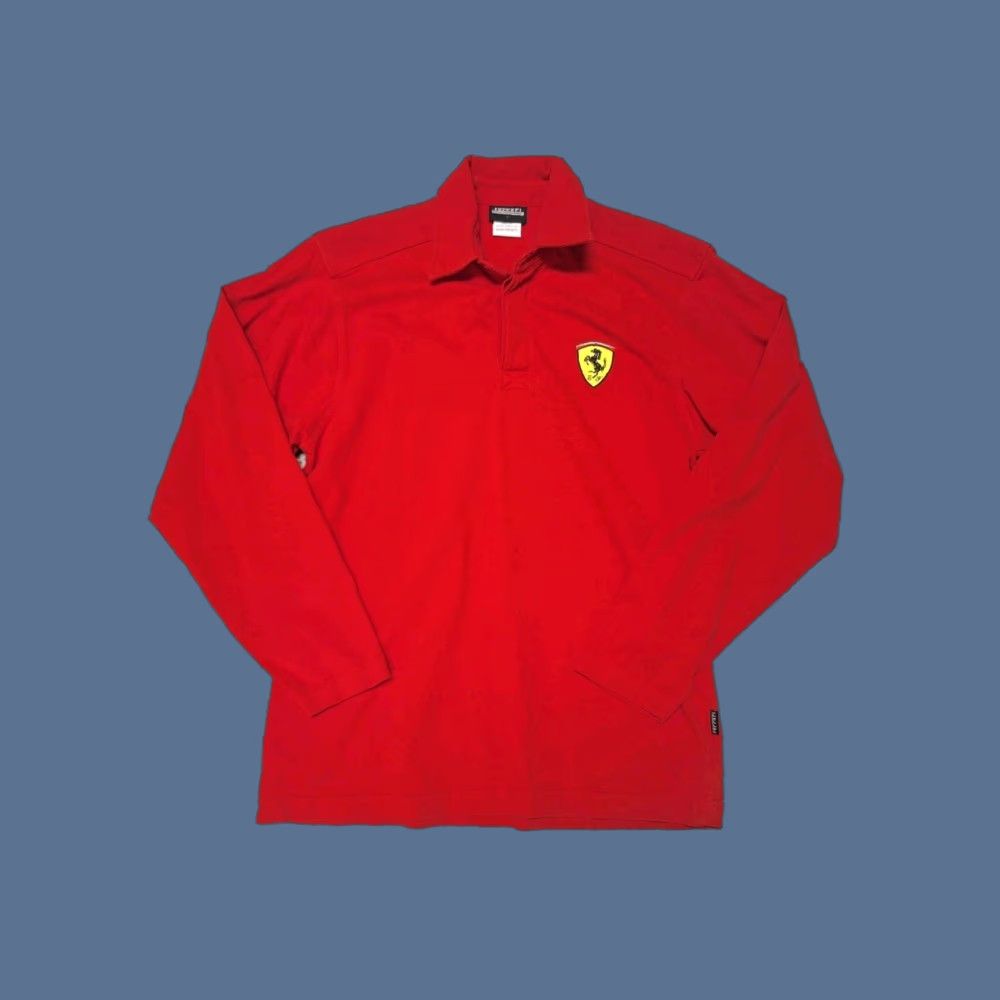 Ferrari Ferrari Shirt Men Button-Down Long Sleeve Dress Shirt S Red 100% Cotton Embroidered Logo Sports"} Size US S / EU 44-46 / 1 - 1 Thumbnail