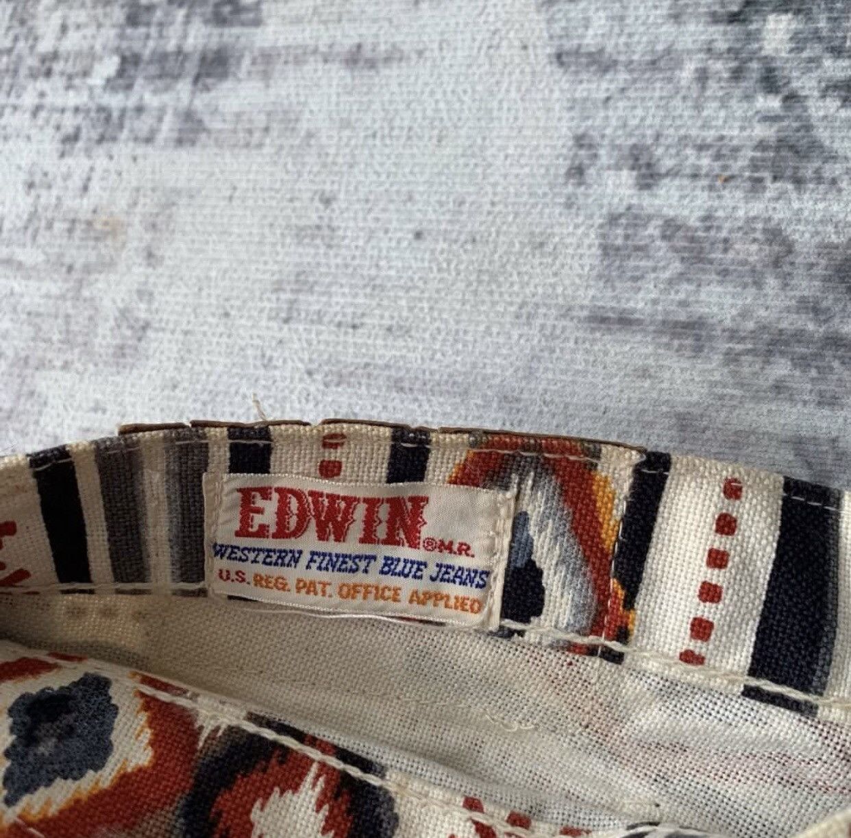 Edwin BELL BOTTOM🔥Very Rare Archival EDWIN NAVAJO JEANS F9 Size US 27 - 10 Thumbnail