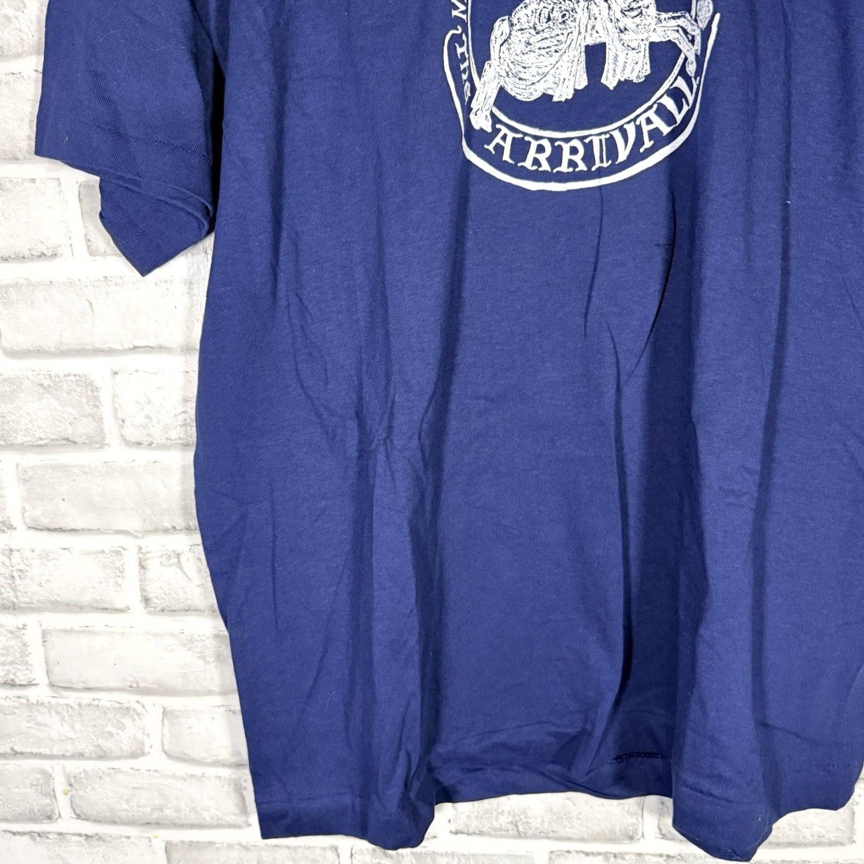 Vintage VINTAGE Screen Stars Best Graphic Tee XL Blue Medieval Festival Single Stitch USA Mens Size US XL / EU 56 / 4 - 3 Thumbnail