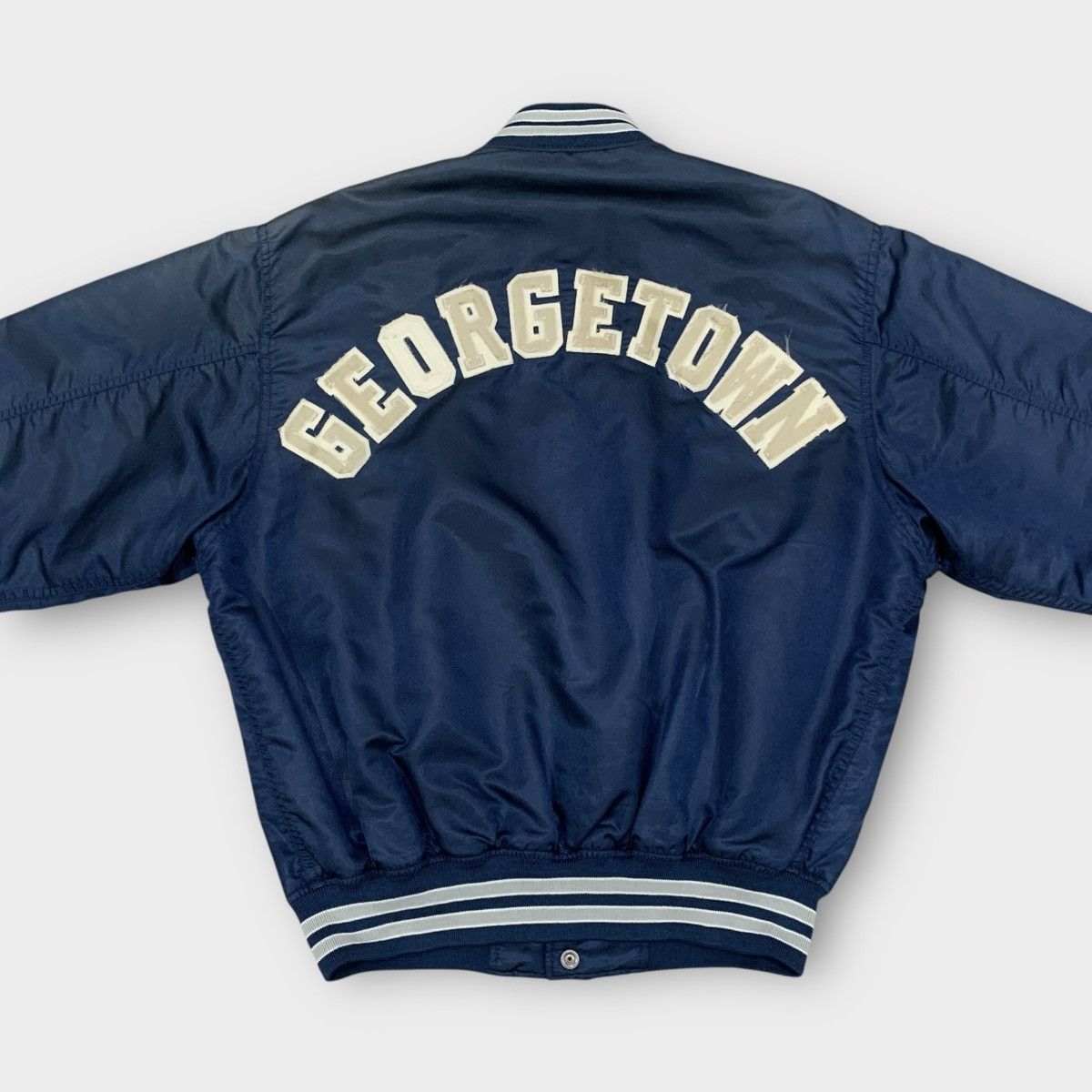 Vintage VINTAGE GEORGETOW HOYAS UNIVERSITY VARSITY JACKET BASKETBALL Size US L / EU 52-54 / 3 - 11 Thumbnail