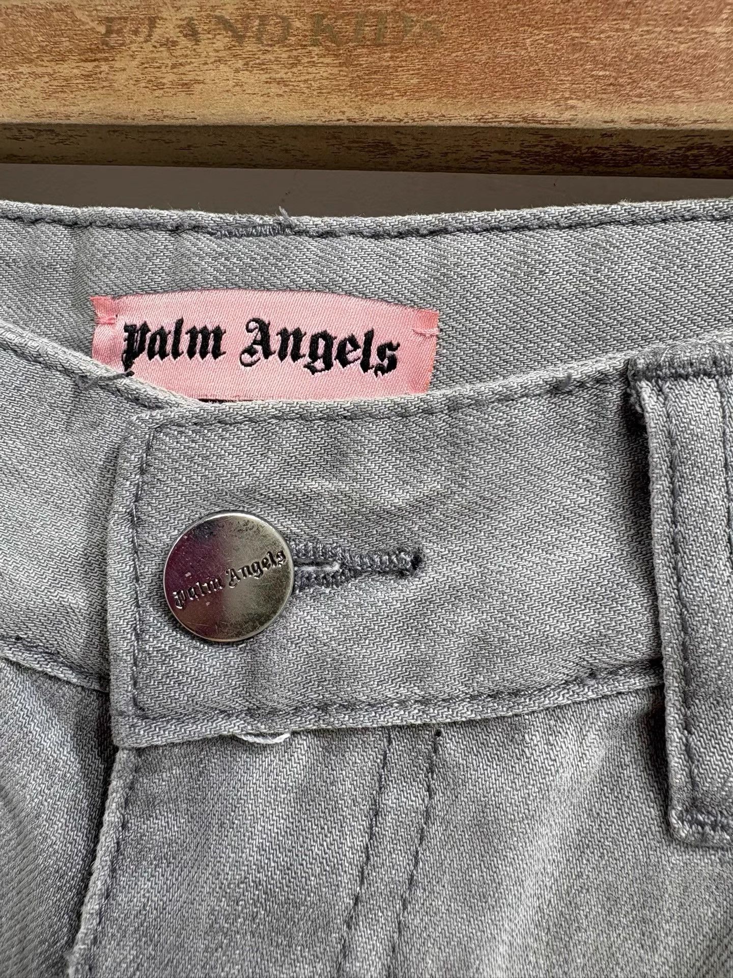 Palm Angels Palm Angels Men's Denim Five-point Shorts K29 Size US 35 - 3 Thumbnail
