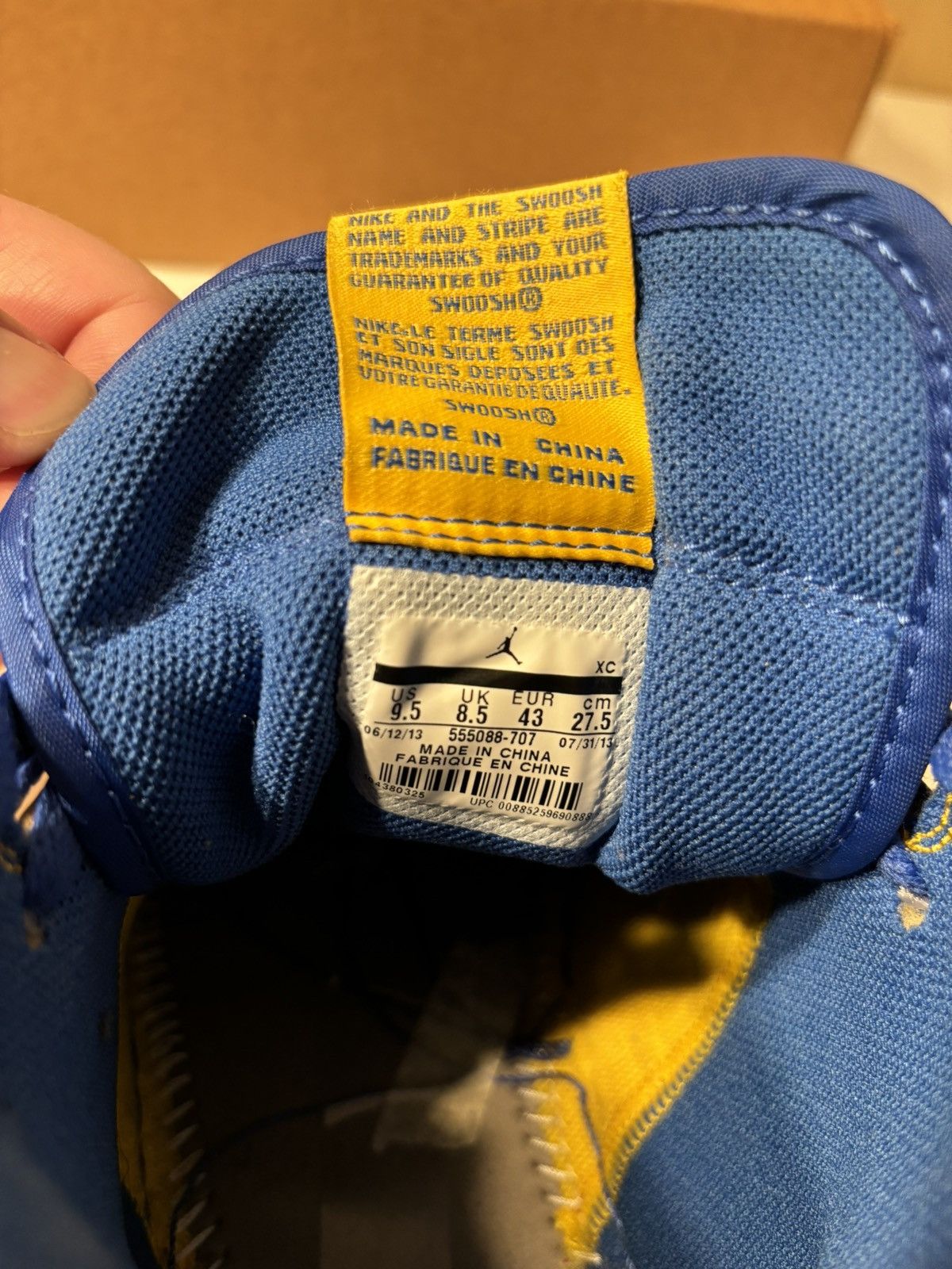 Nike 2013 Jordan 1 Retro High OG “Laney” Size 9.5 Size US 9.5 / EU 42-43 - 6 Thumbnail