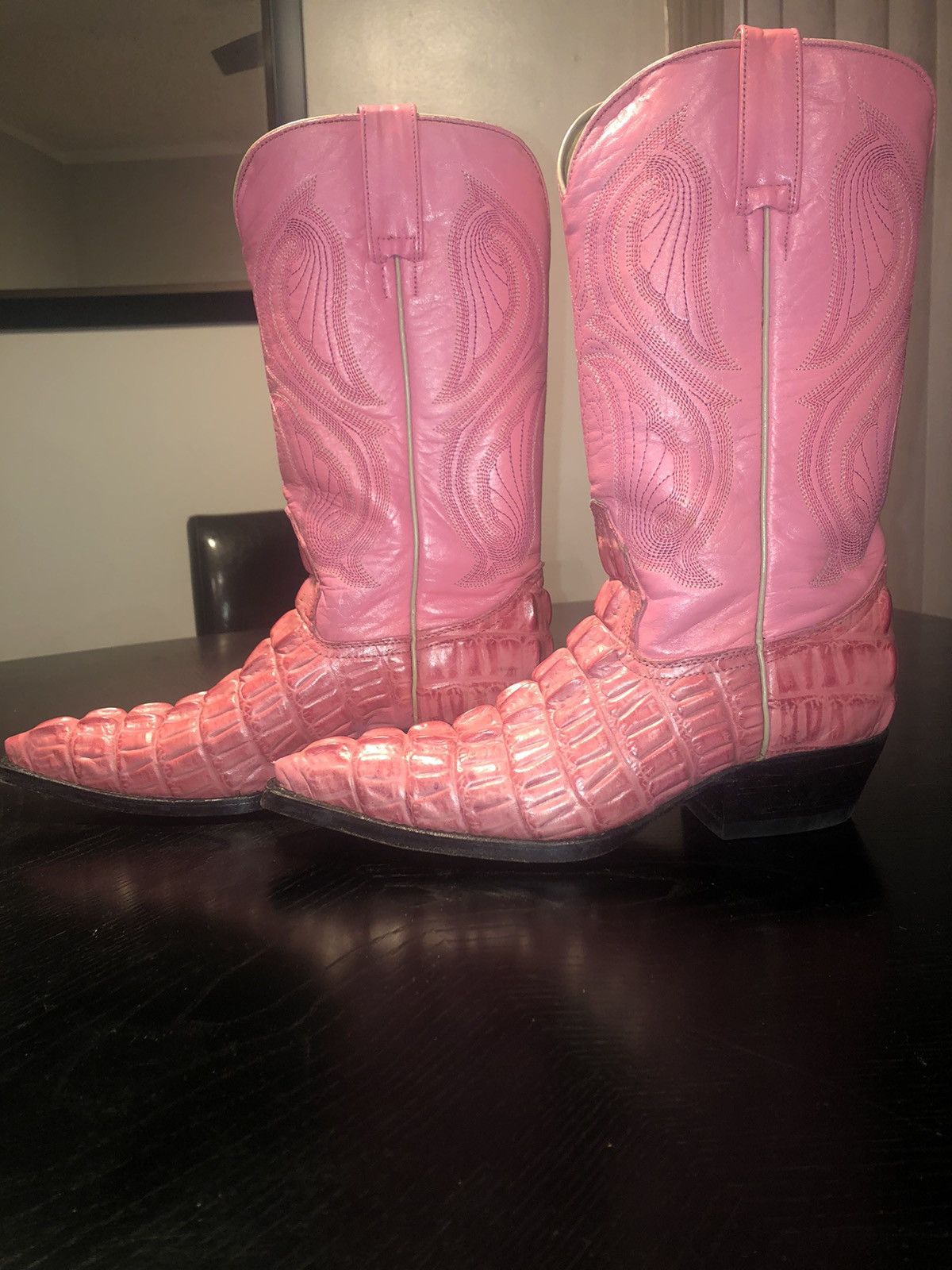 image of Botas Je-Ver Croctail Pinkcroctail Print Boots, Women's (Size 7)