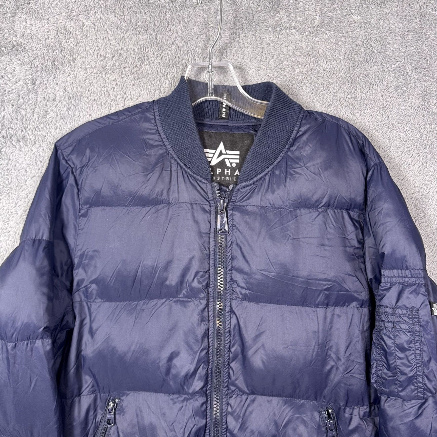 Alpha Industries Alpha Industries Jacket Mens S MA-1 Bomber Flight Quilted Puffer Full Zip Size US XL / EU 56 / 4 - 4 Thumbnail