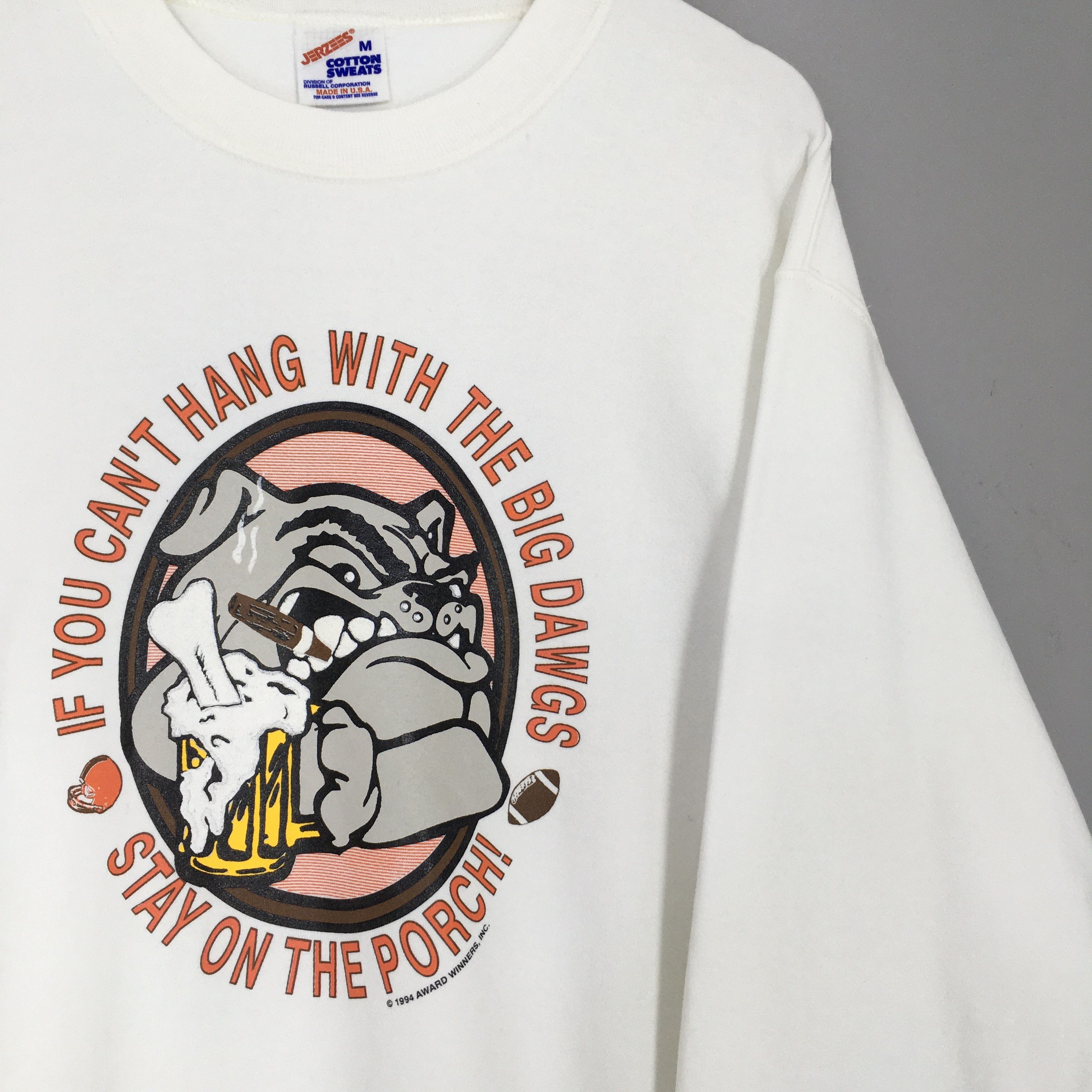 Vintage Vintage 90s Cleveland Browns NFL Sweatshirt Medium Size US M / EU 48-50 / 2 - 2 Thumbnail