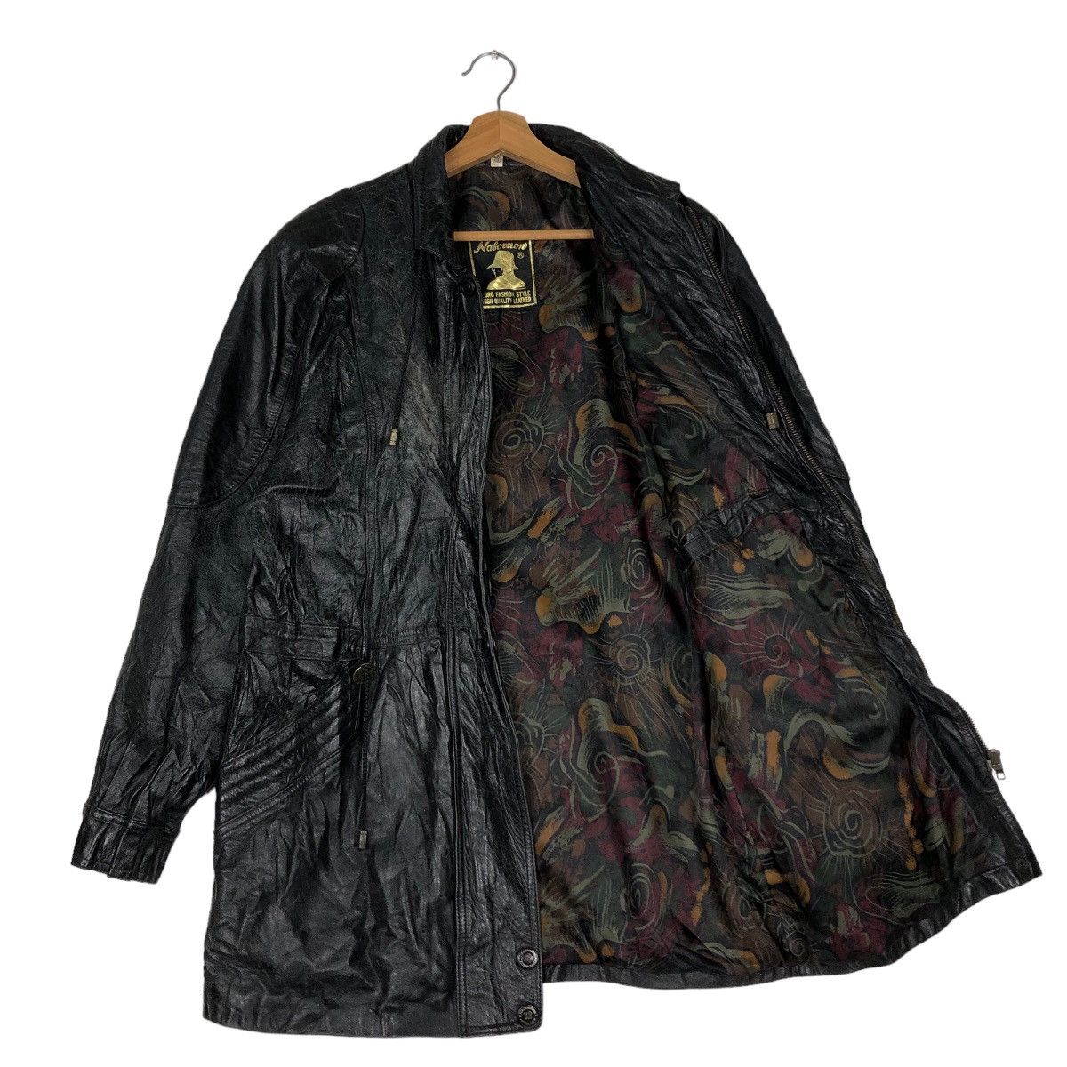 Japanese Brand 🔥Vtg Sheepskin Leather Jacket Nabornon Inspire Undercover Size US M / EU 48-50 / 2 - 9 Thumbnail