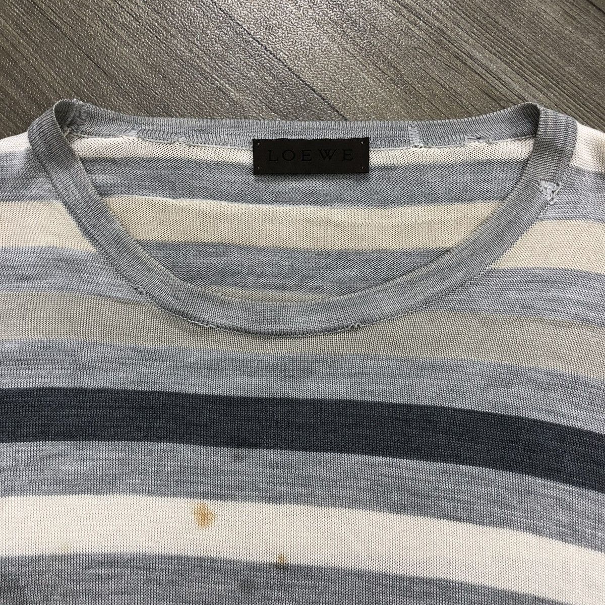 Loewe 🇮🇹 1990s Loewe 3D Striped Multicolor Longsleeve Tee Size US M / EU 48-50 / 2 - 3 Thumbnail