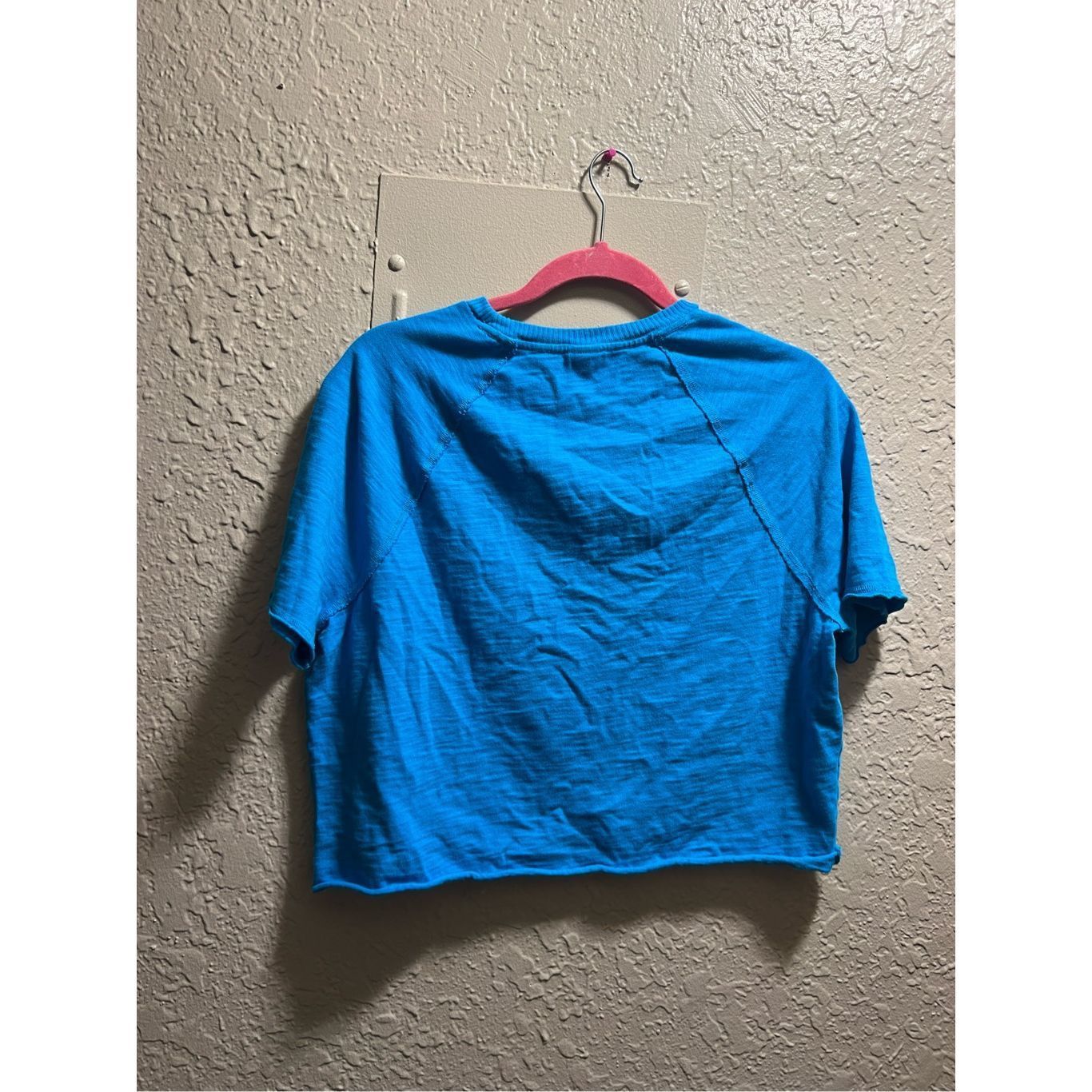 Pink PINK By Victoria’s Secret Blue Cropped T-Shirt Woman’s Size Size S / US 4 / IT 40 - 6 Thumbnail