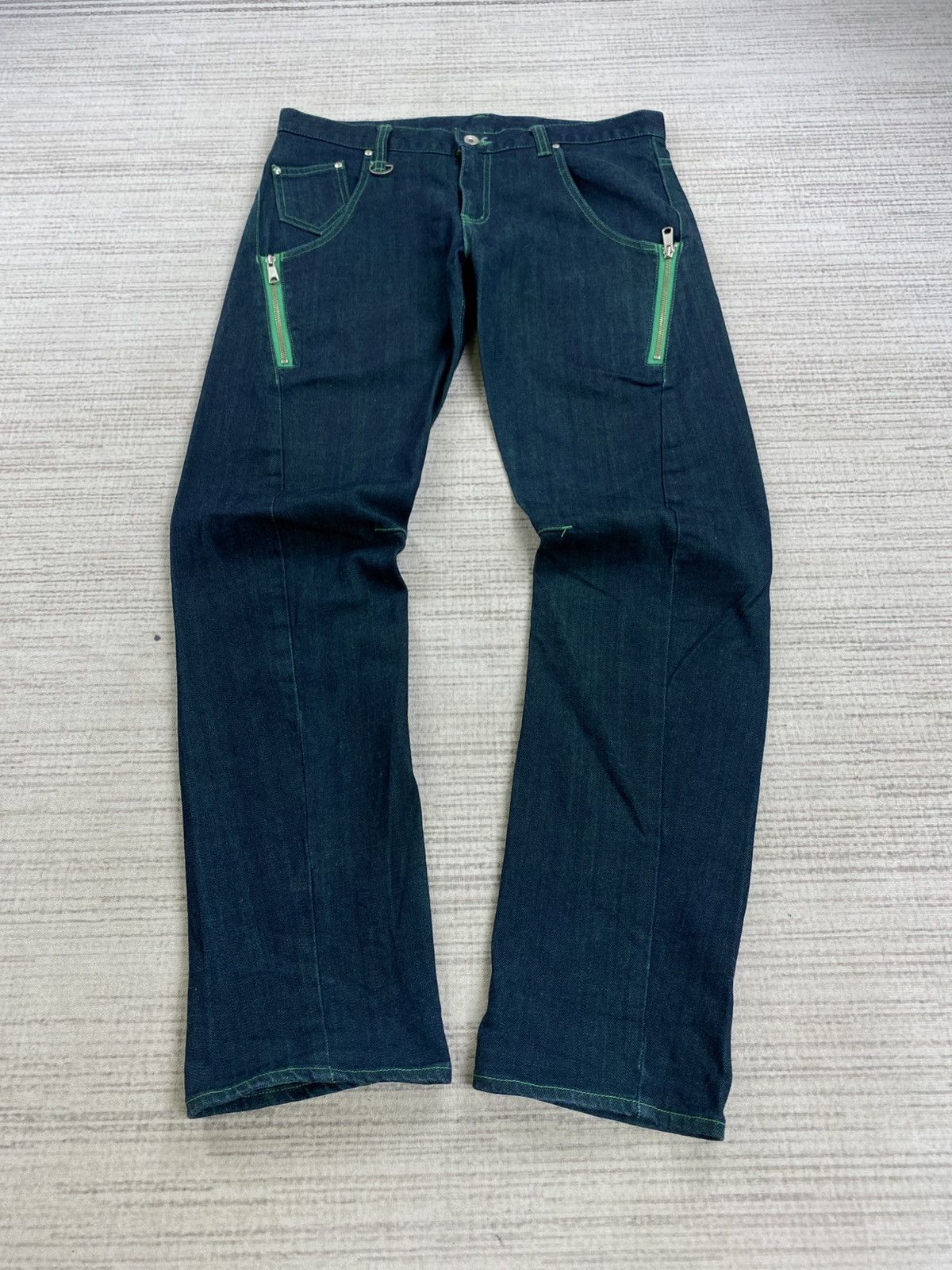 PPFM Vintage Snap Fasteners Rare Design Denim Jeans Size US 34 / EU 50 - 1 Thumbnail