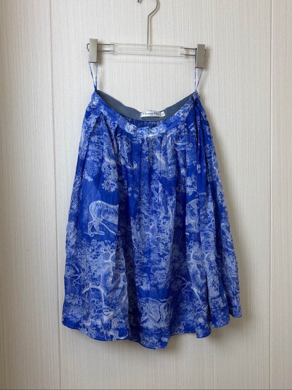 Dior Christian Dior Toile de Jouy Midi Skirt FR 38 Size 27" / US 4 / IT 40 - 1 Thumbnail