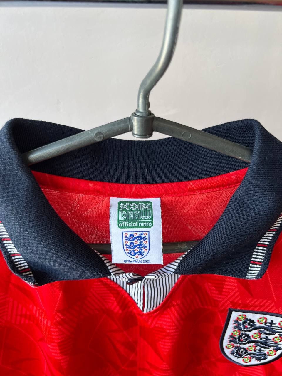 Sports Specialties 1990 ENGLAND TEAM RETRO REMAKE SOCCER JERSEY FOOTBALL SHIRT Size US XL / EU 56 / 4 - 6 Thumbnail