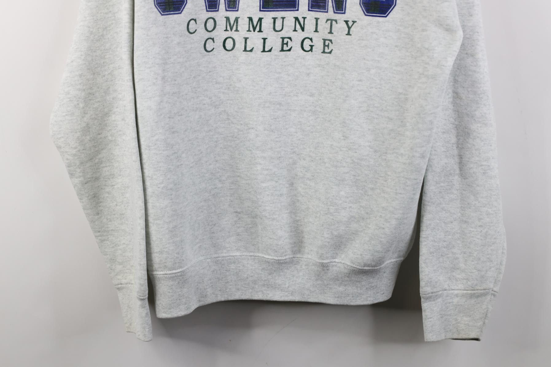 Vintage Vintage 90s Owens Community College Crewneck Sweatshirt USA Size L / US 10 / IT 46 - 3 Thumbnail