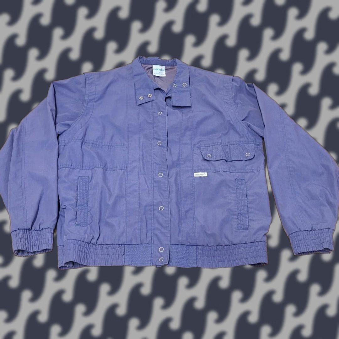 Adidas VINTAGE Adidas Tennis Jacket Blue 80s Lightweight Full Snap Pockets Mens Medium Size US M / EU 48-50 / 2 - 1 Thumbnail