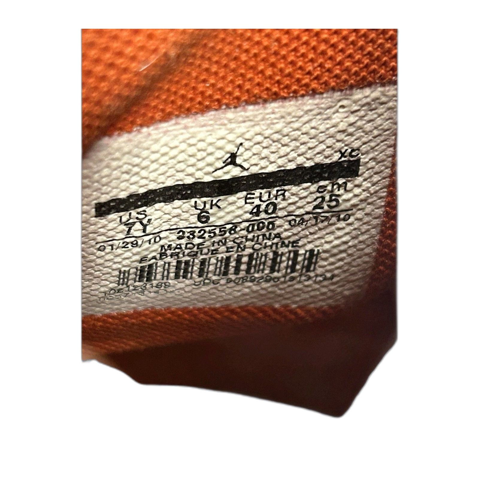 Jordan Brand Nike Air Jordan 1 Retro High Orange Spice Wolf Grey 332550-0 Size US 7 / EU 40 - 2 Thumbnail