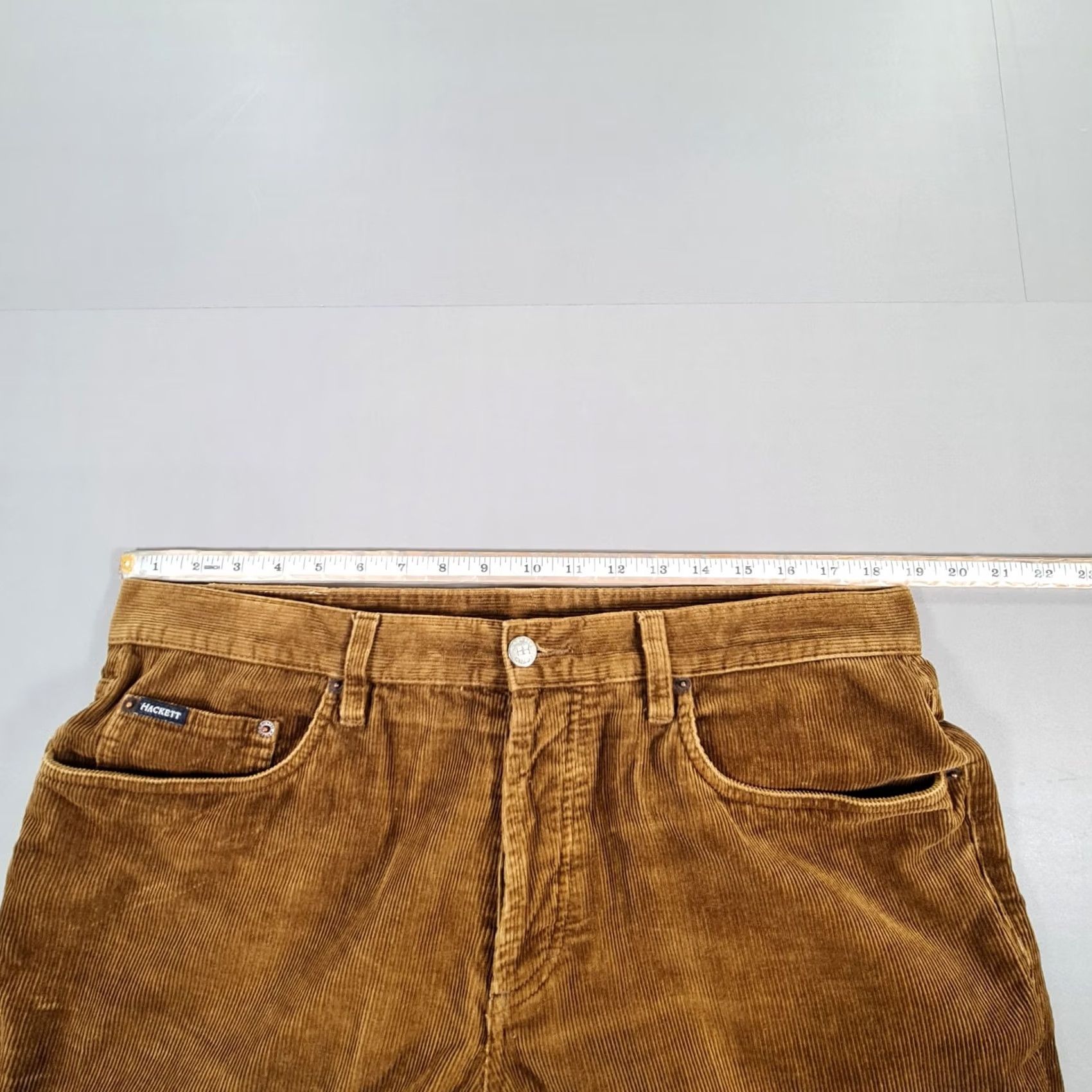 Hackett Hackett London Mens Trousers Brown Corduroy Cotton Straight Leg W36 L31 Pants Size US 36 / EU 52 - 7 Thumbnail