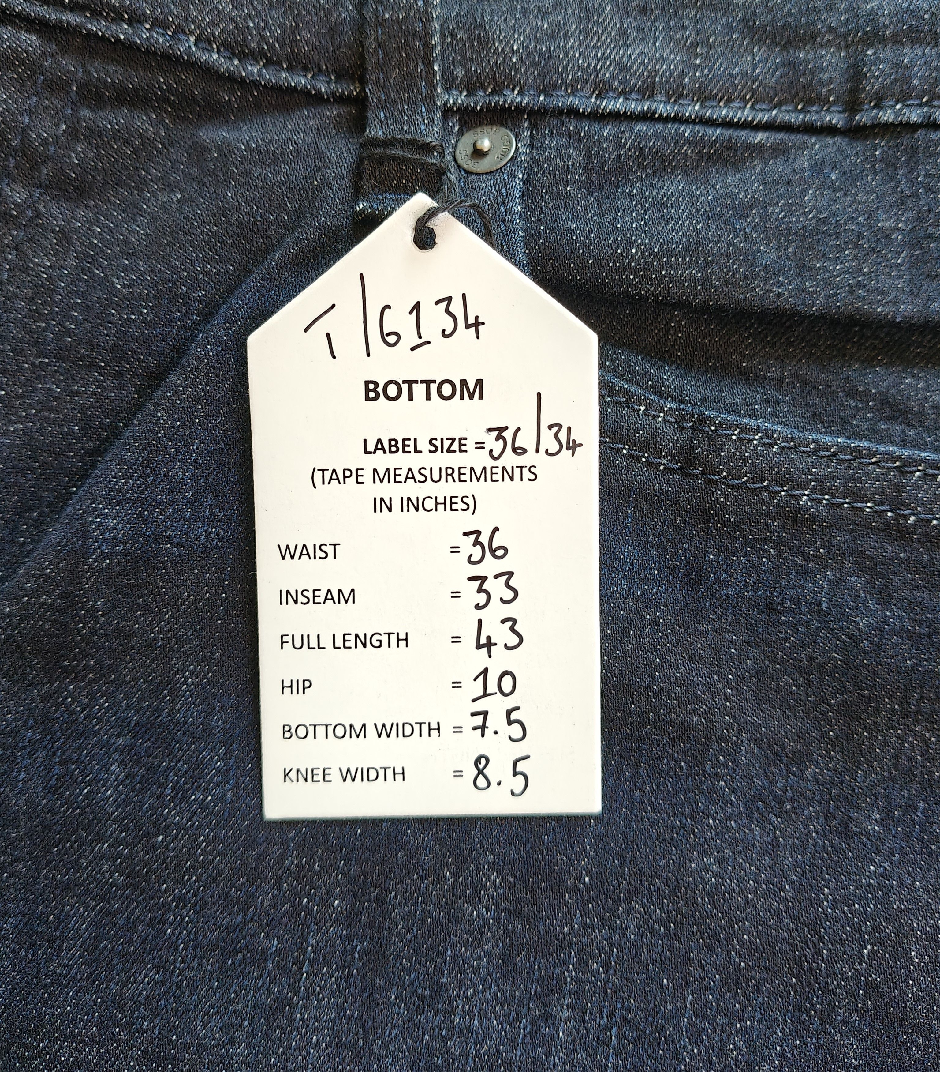 Hugo Boss HUGO BOSS Regular fit Men's Jeans Free Shipping T/6134 Size US 36 / EU 52 - 14 Thumbnail