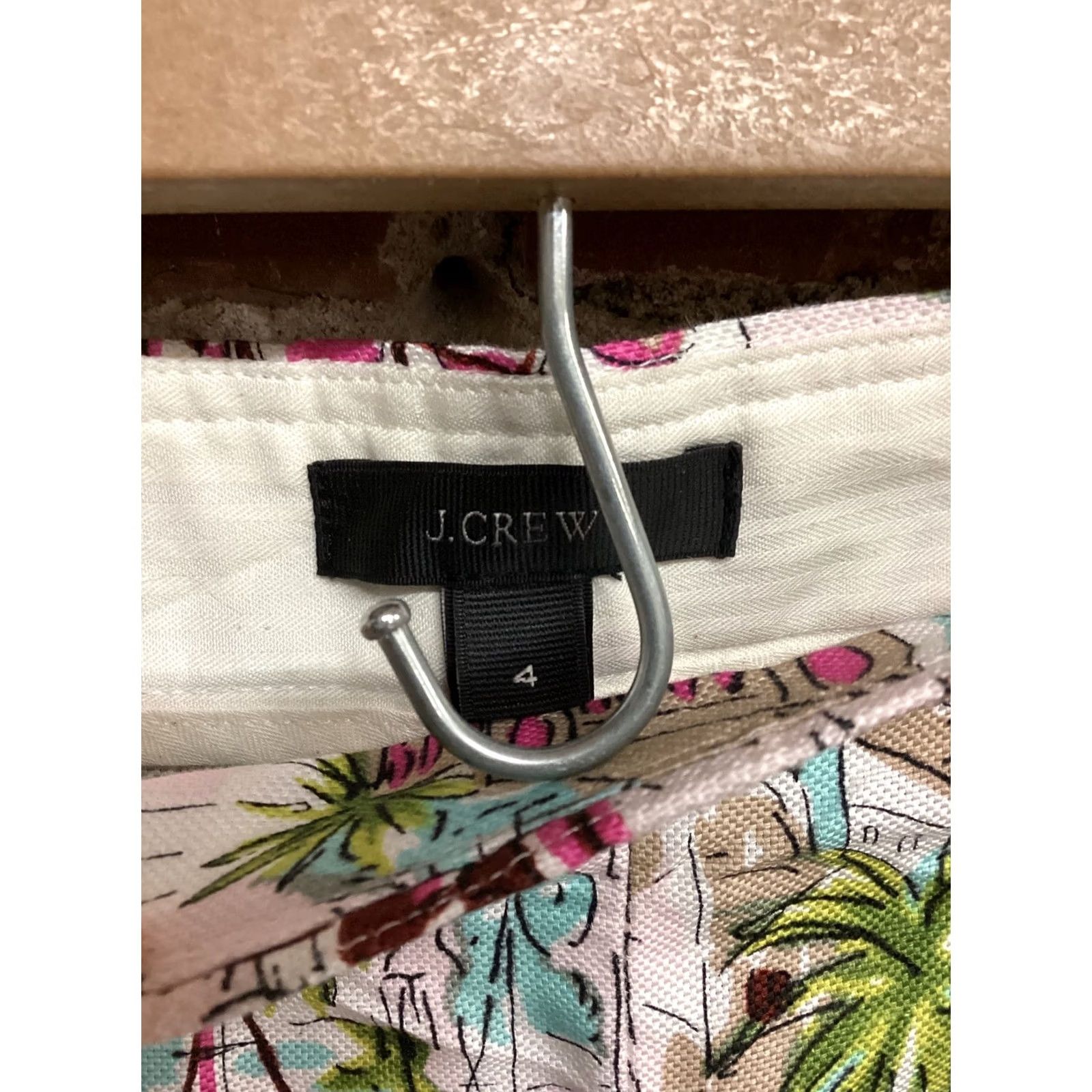 J.Crew J.CREW Womens Multicolor City Pattern Linen Shorts Regular 4 City Linen Multicolor Chino Shorts Womens 4 Size 27" / US 4 / IT 40 - 3 Thumbnail