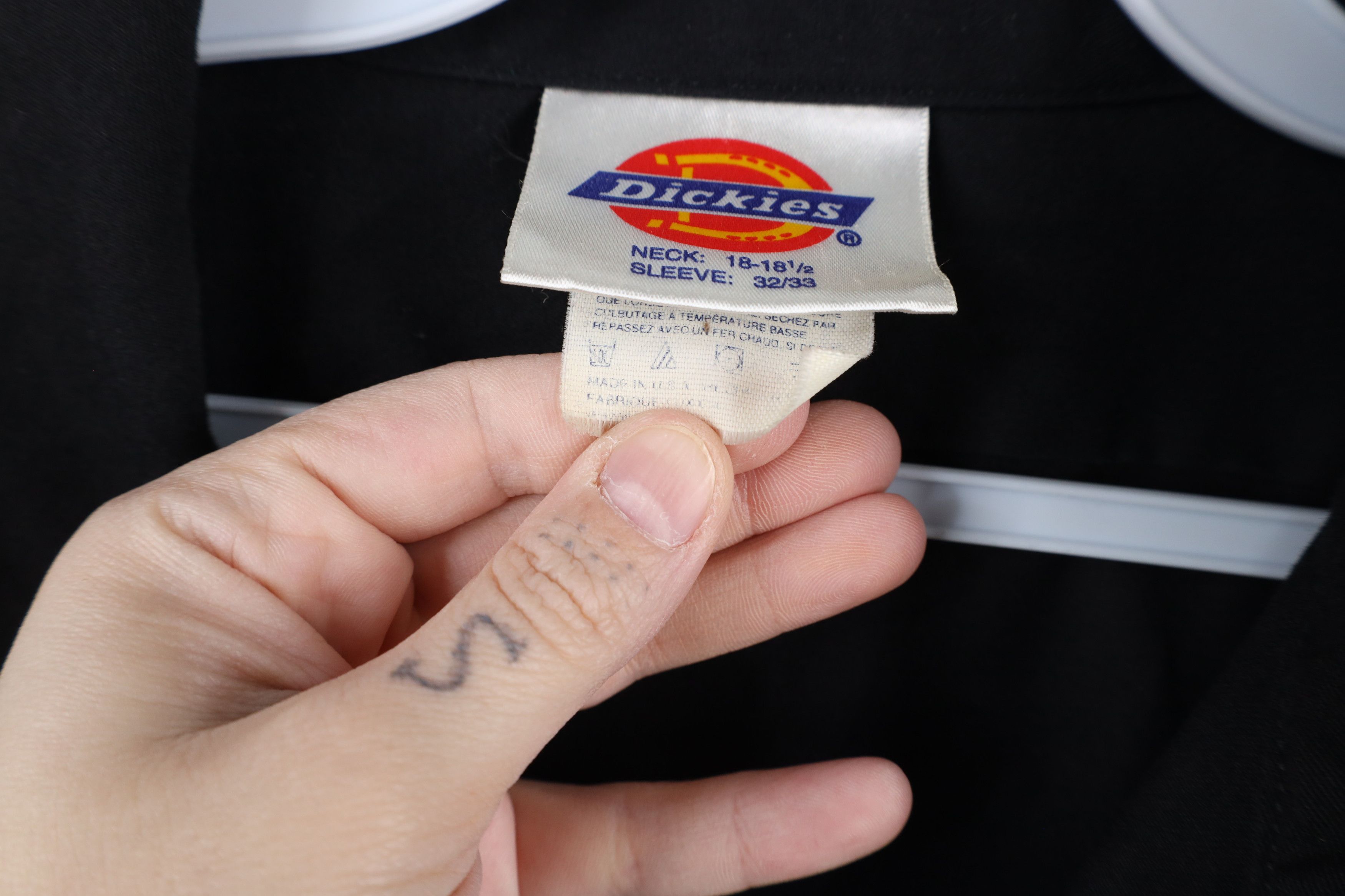 Dickies × Vintage Vintage 90s Dickies Faded Mechanic Workwear Button Shirt USA Size US L / EU 52-54 / 3 - 10 Thumbnail
